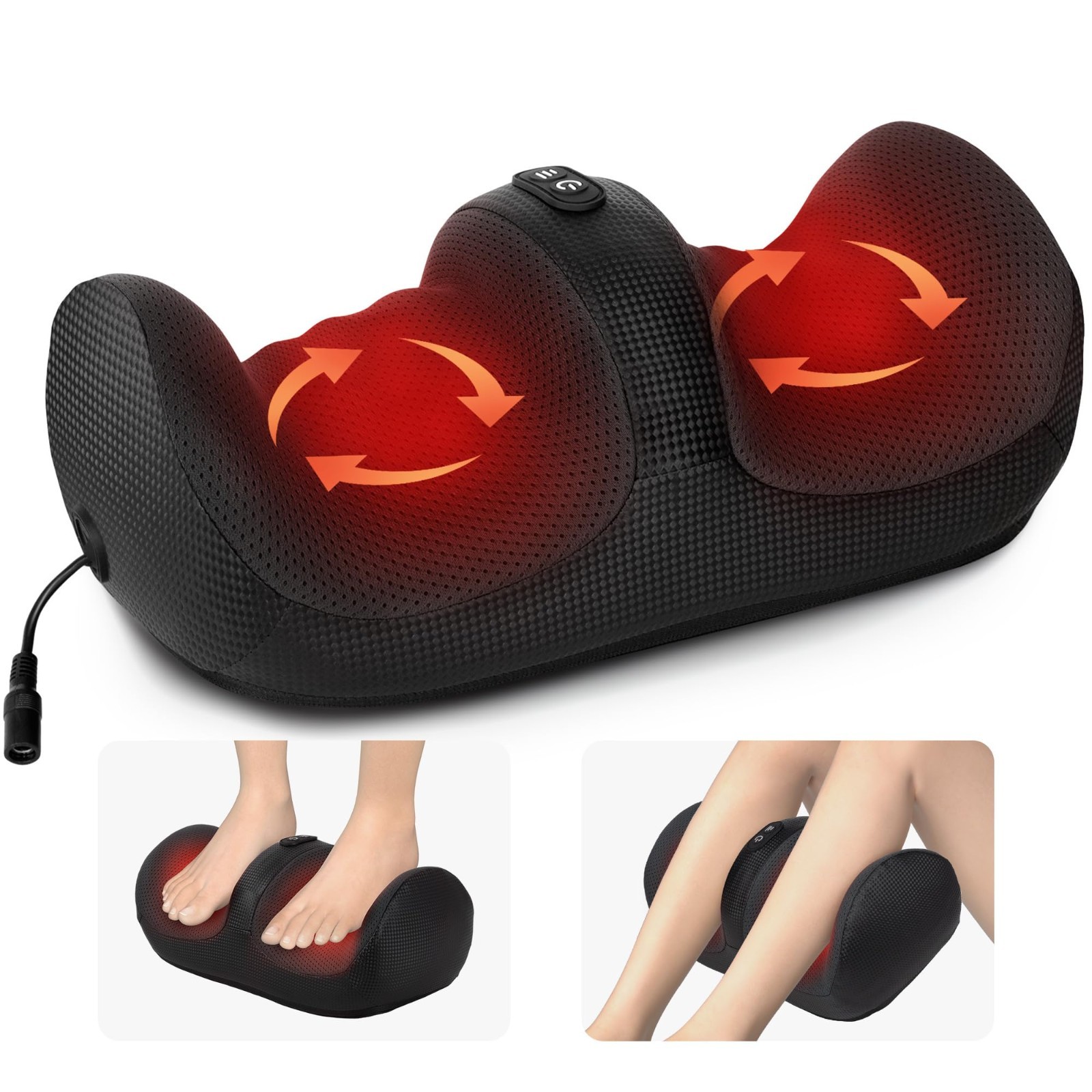 Foot Massager with Heat – Deep Tissue Calf & Foot Massage for Pain Relief, Relax