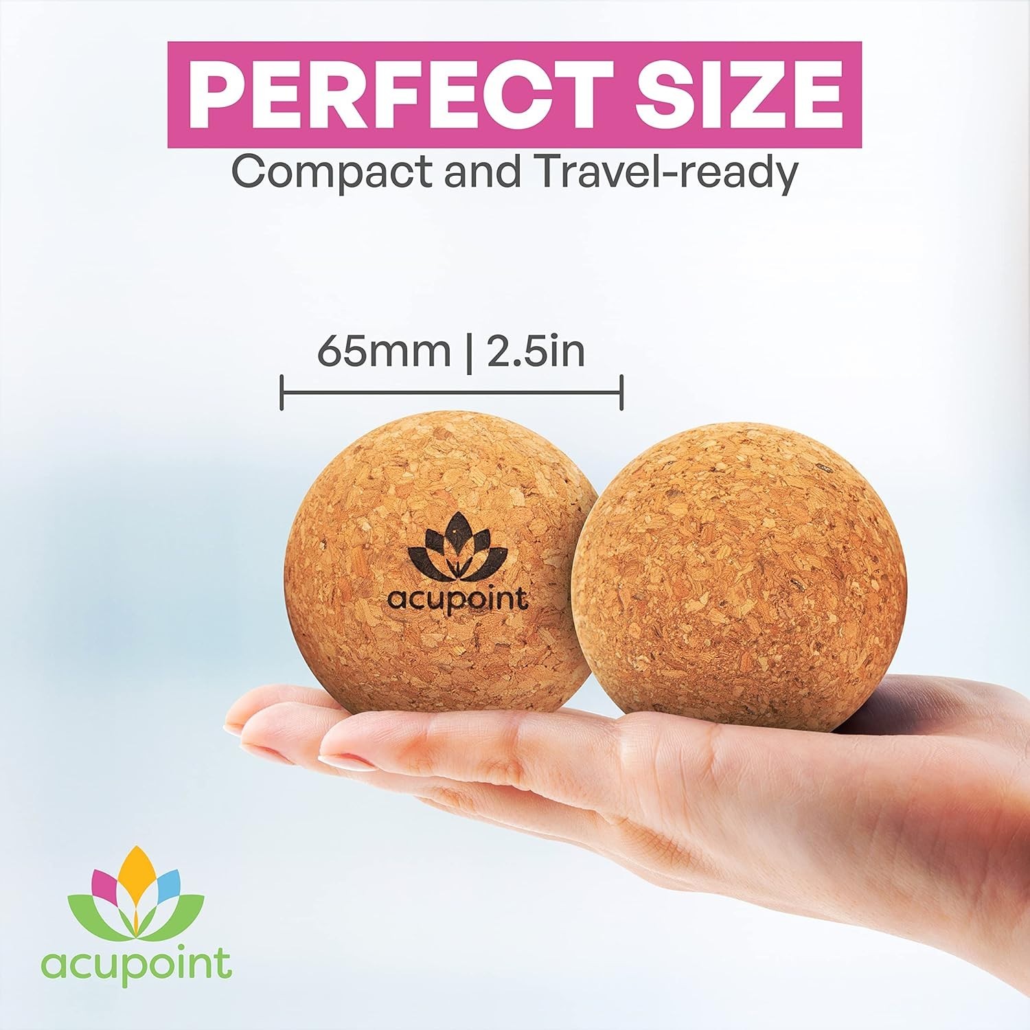 Eco-Friendly Massage Balls for Trigger Point Therapy & Muscle Relief – 2 Count