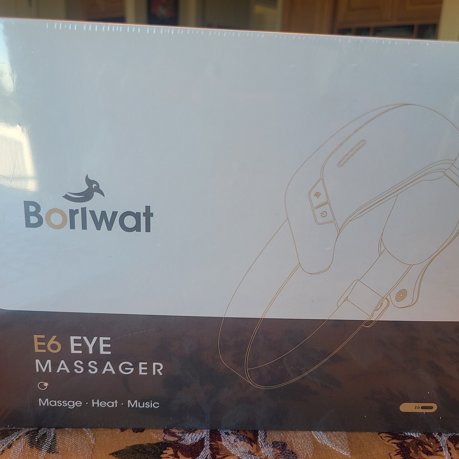 New, Boriwat E6 Eye Massager, Massage, Heat, Music