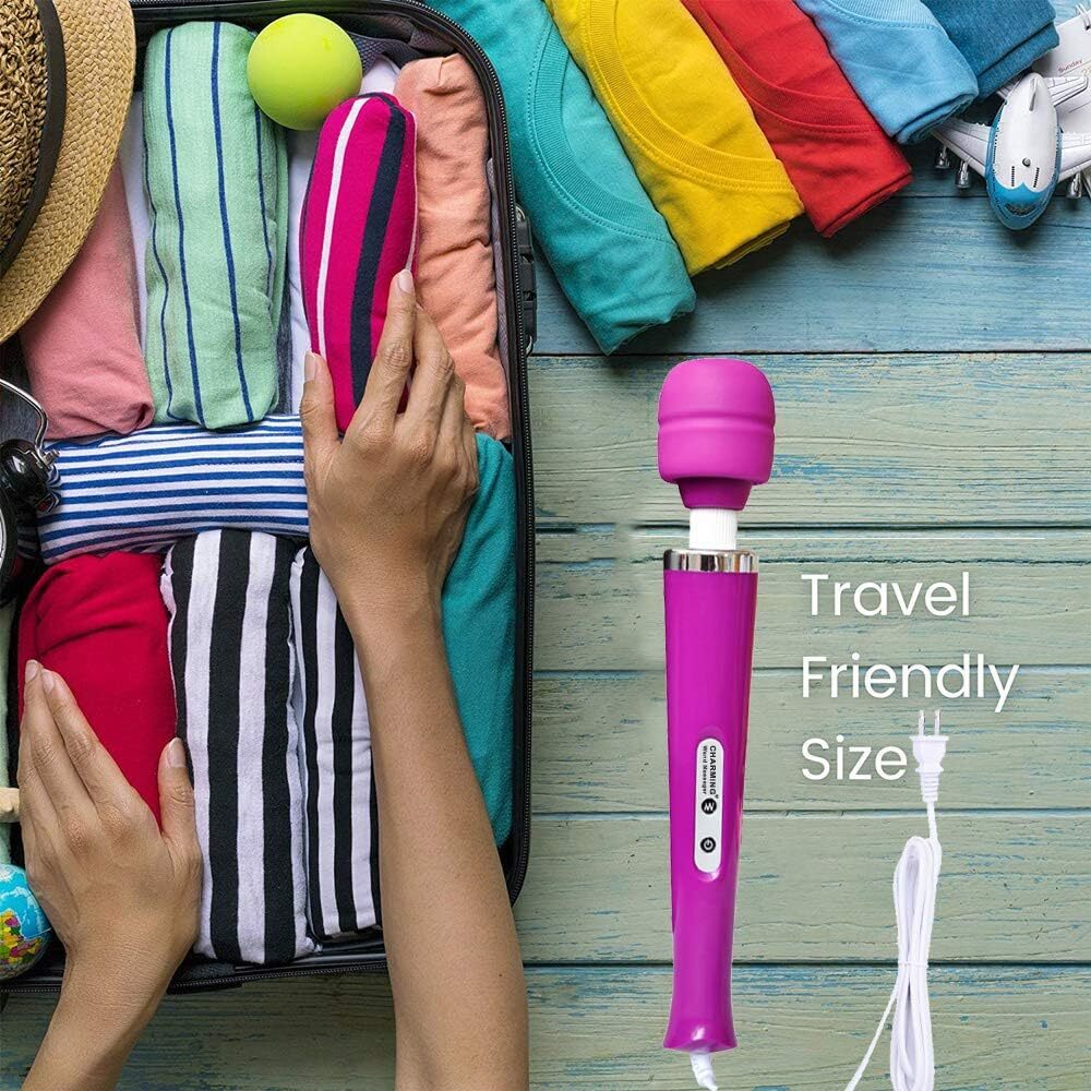 10 Speeds Wired Powerful Handheld Electric Back Massager With Strong Vibrations