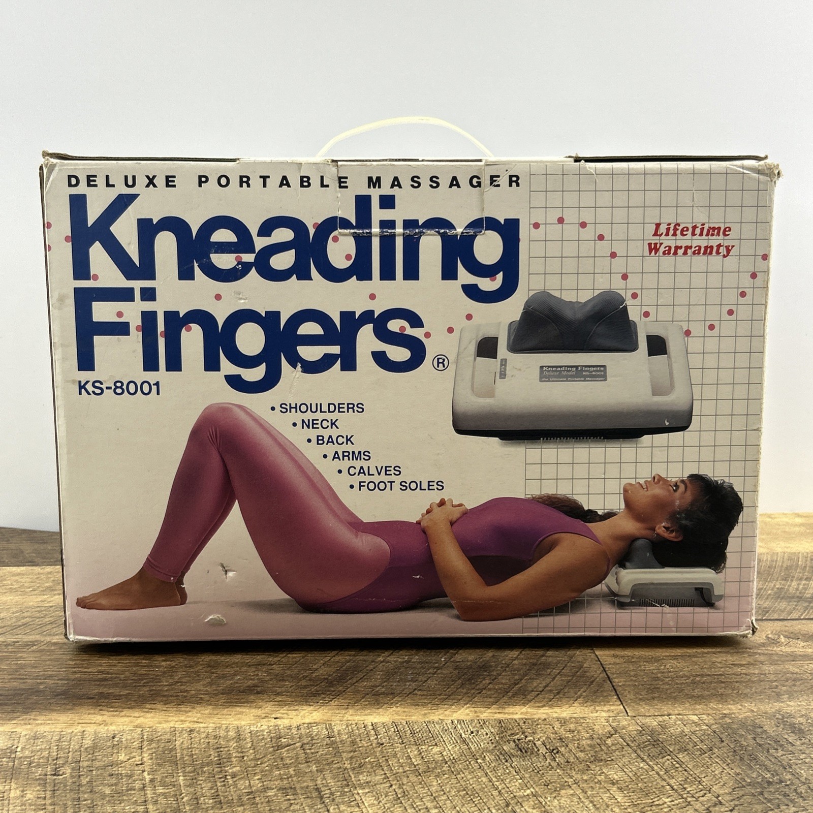 Kneading Fingers Deluxe Model KS-8001 Therapeutic Ultimate Portable Massager