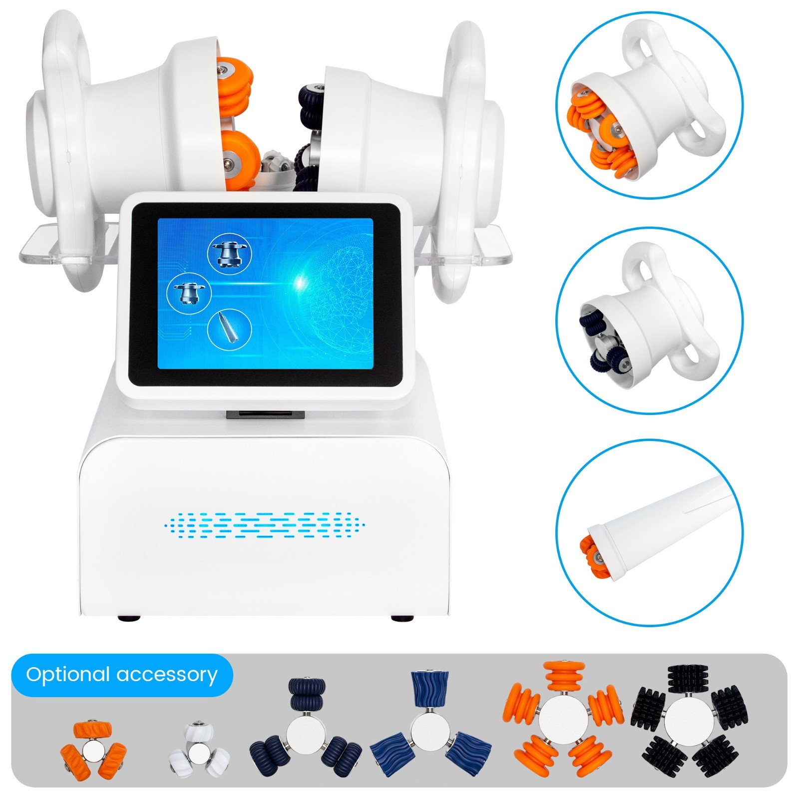 MYOSLIM 3-in-1 Body 360°Roller Massager Machine Muscle Gainer Slimming Fitness