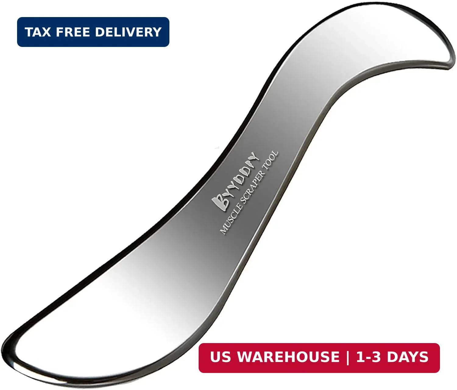 BYYDDIY Stainless Steel Gua Sha Muscle Scraper Tool,Scar Tissue Tool,Physical Th