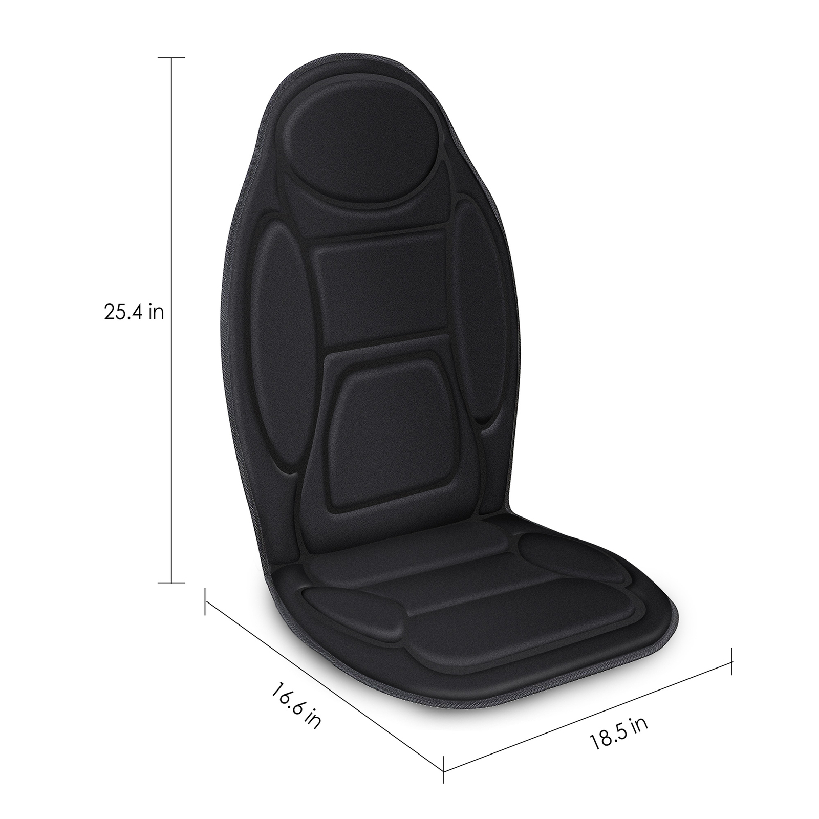 Snailax Back Massager with heat, Massage Seat Cushion, 6 Vibration Massage Nodes