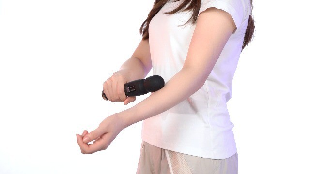 Cordless LCD Display Massager, 12 Powerful Modes for Pain Relief, Portable & Rec