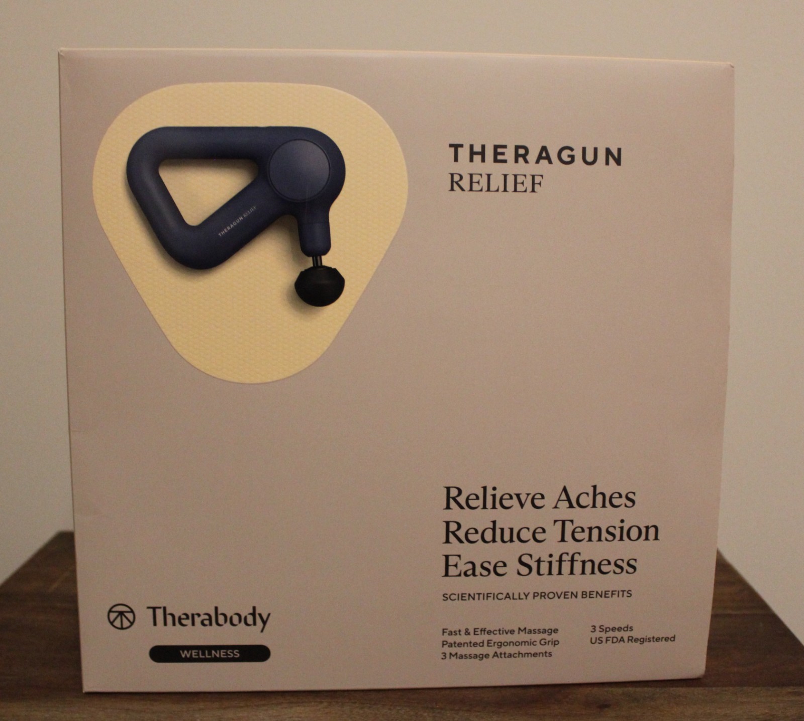 THERABODY THERAGUN RELIEF HANDHELD MASSAGE GUN TAN / Sand BRAND NEW SEALED