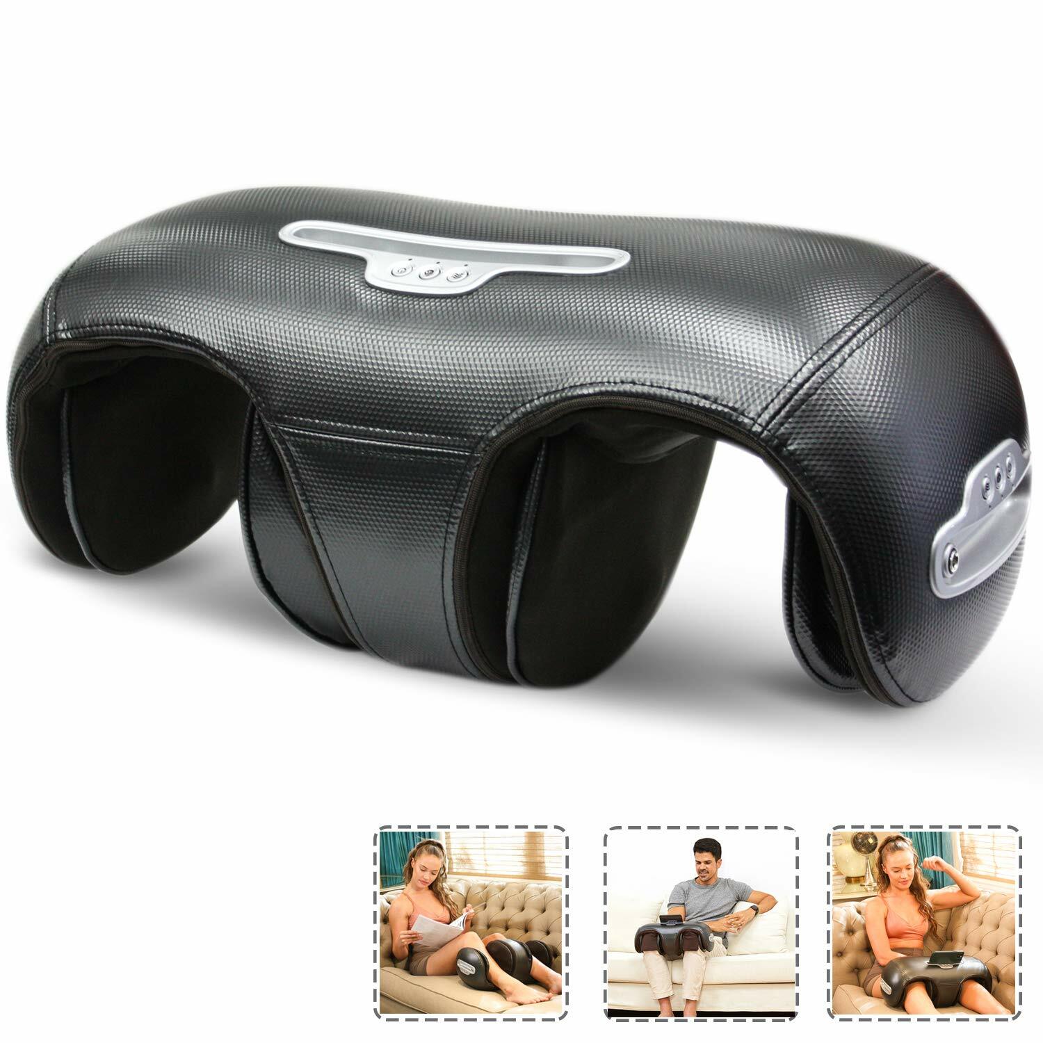 Compression Knee Massager heated arthritis Therapy boosts circulation vibrates