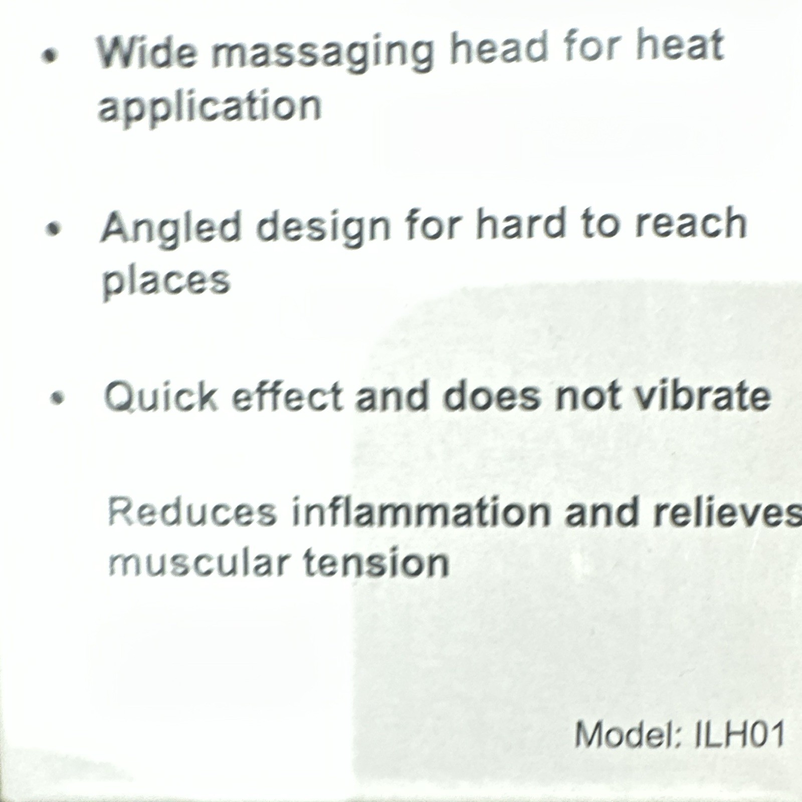 Corded Heat Setting Massage Wand Full Body, Silver/Red, Model ILH01