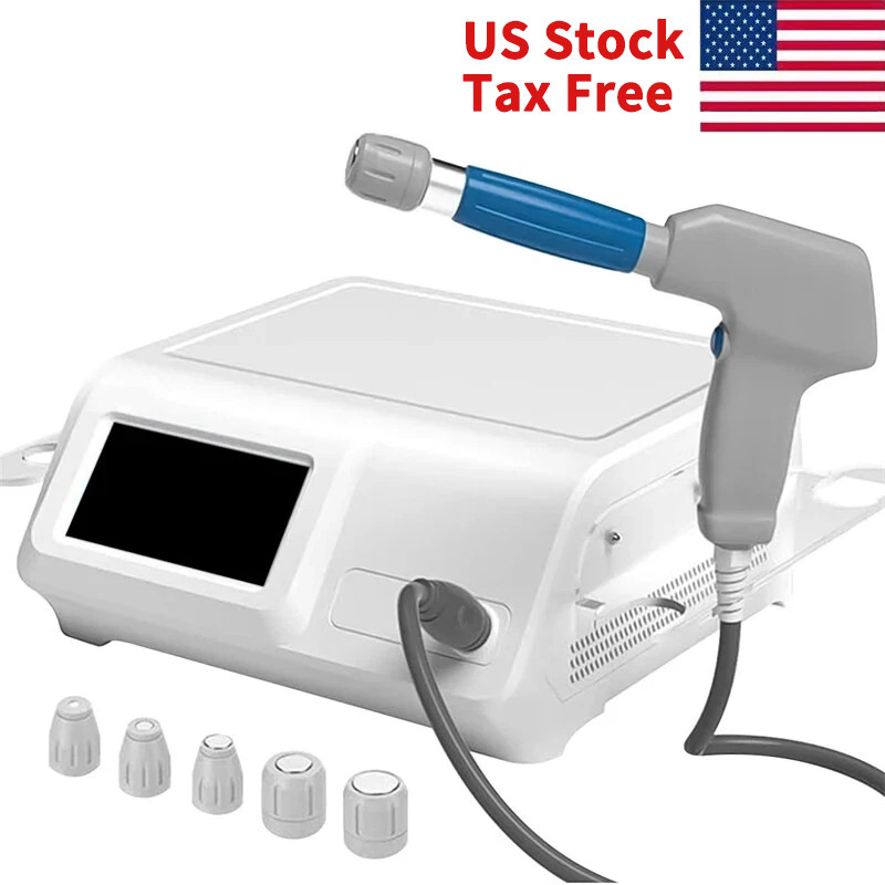 US Stock Pneumatic Radial Shockwave Therapy Machine Pain Relief Body Massager