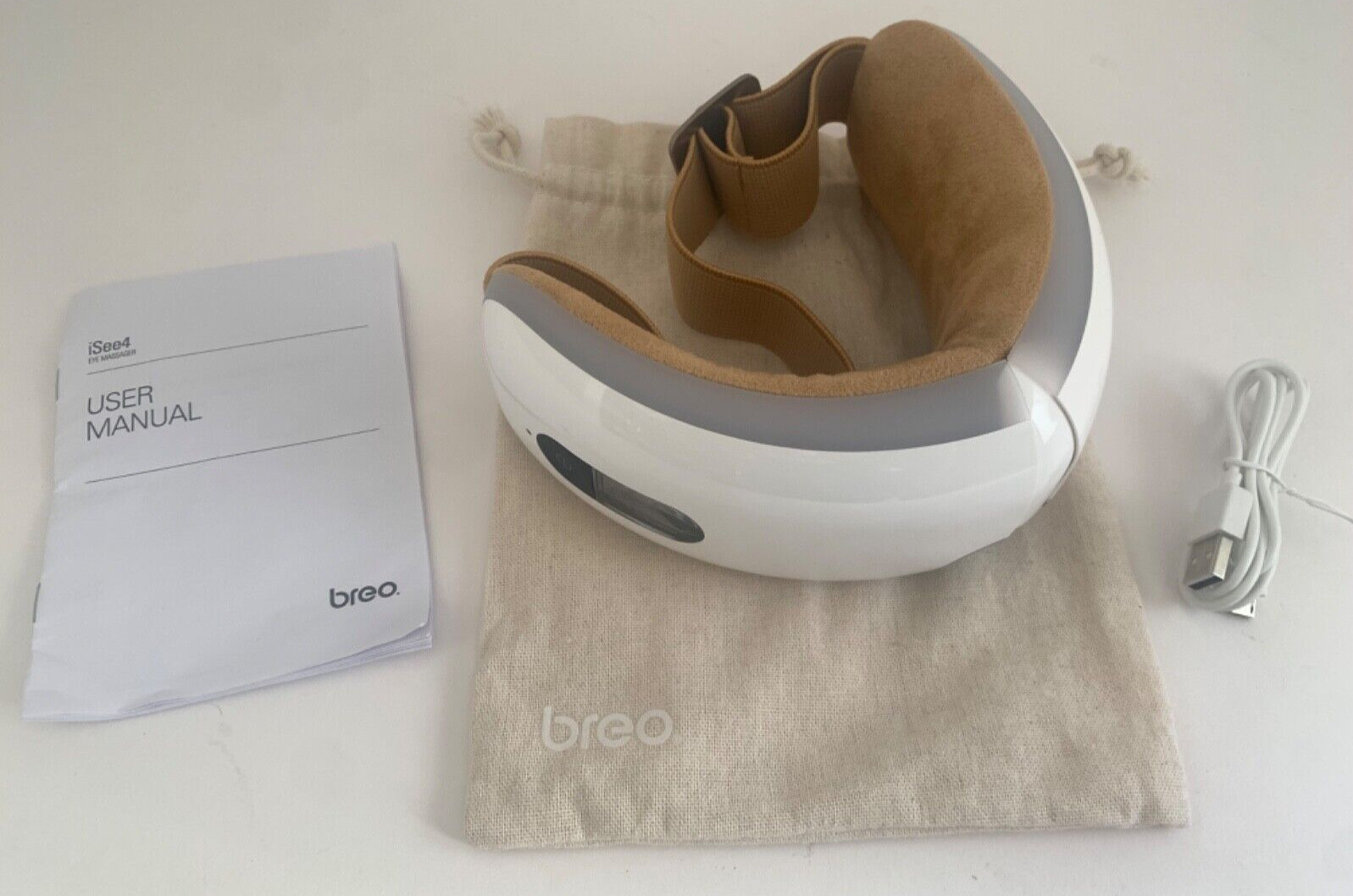 Breo iSee4 Eye Massager w/ Air Pressure Kneading Massage Heat Compression EXC
