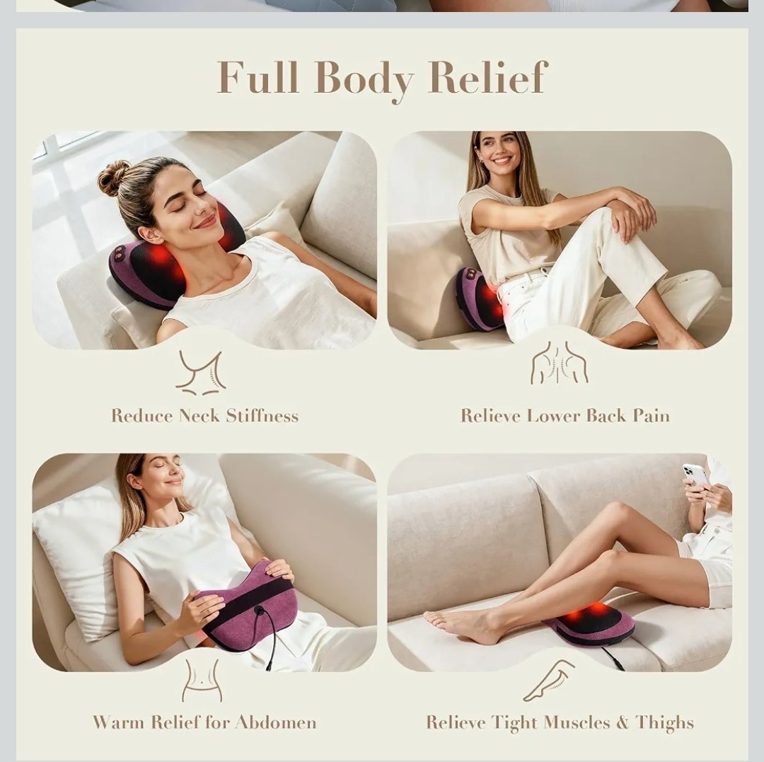 Papillon 3D shiatsu massager pillow