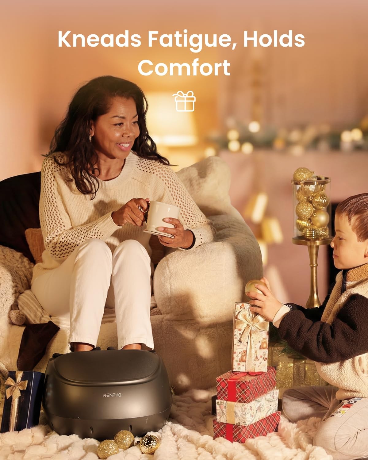 Full Foot Massager Machine, 2026 Upgraded Shiatsu Foot Massager with Heat, FS…