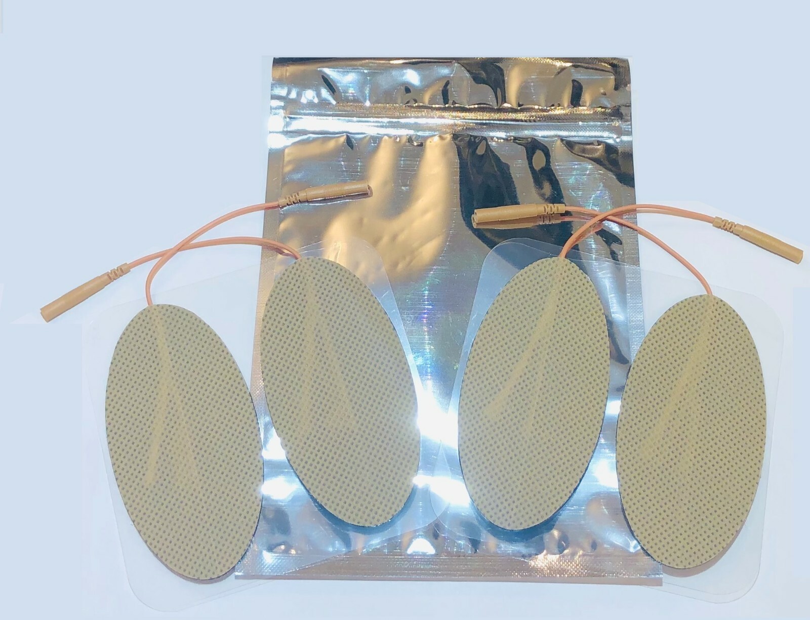 12ps Re-Usable LARGE 2″ x 4″ Tan Cloth Electrode for Hill Laboratories HILL IFC