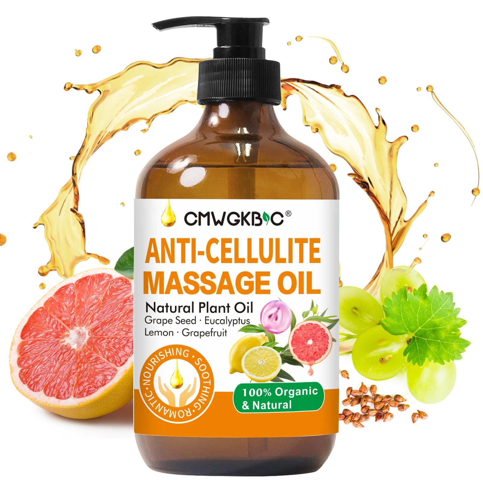 Anti Cellulite Oil Massage for 6.8 Fl Oz (Pack of 1), A