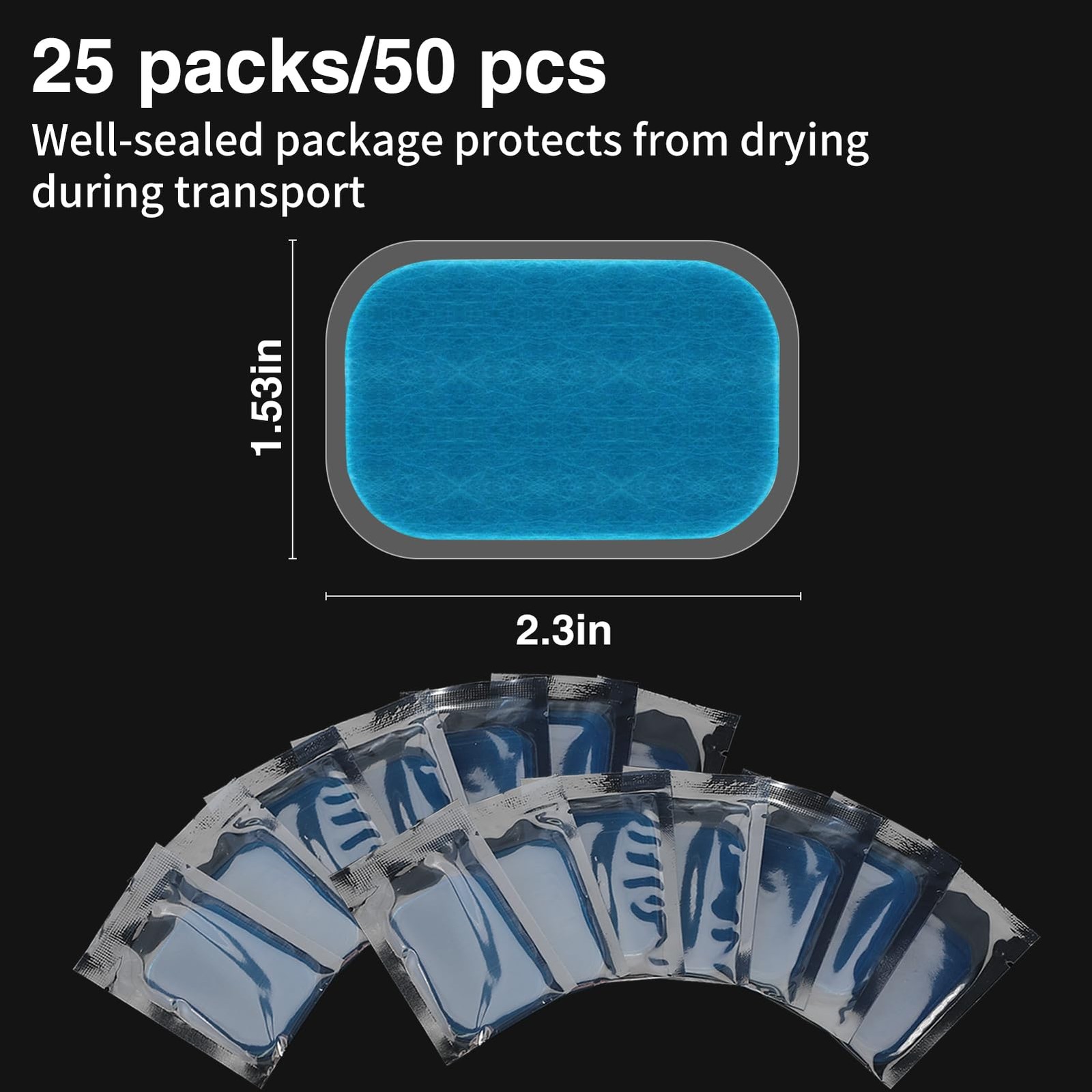 50Pcs Abs Stimulator Training Replacement Gel Sheet Pads for Abdominal Muscle…