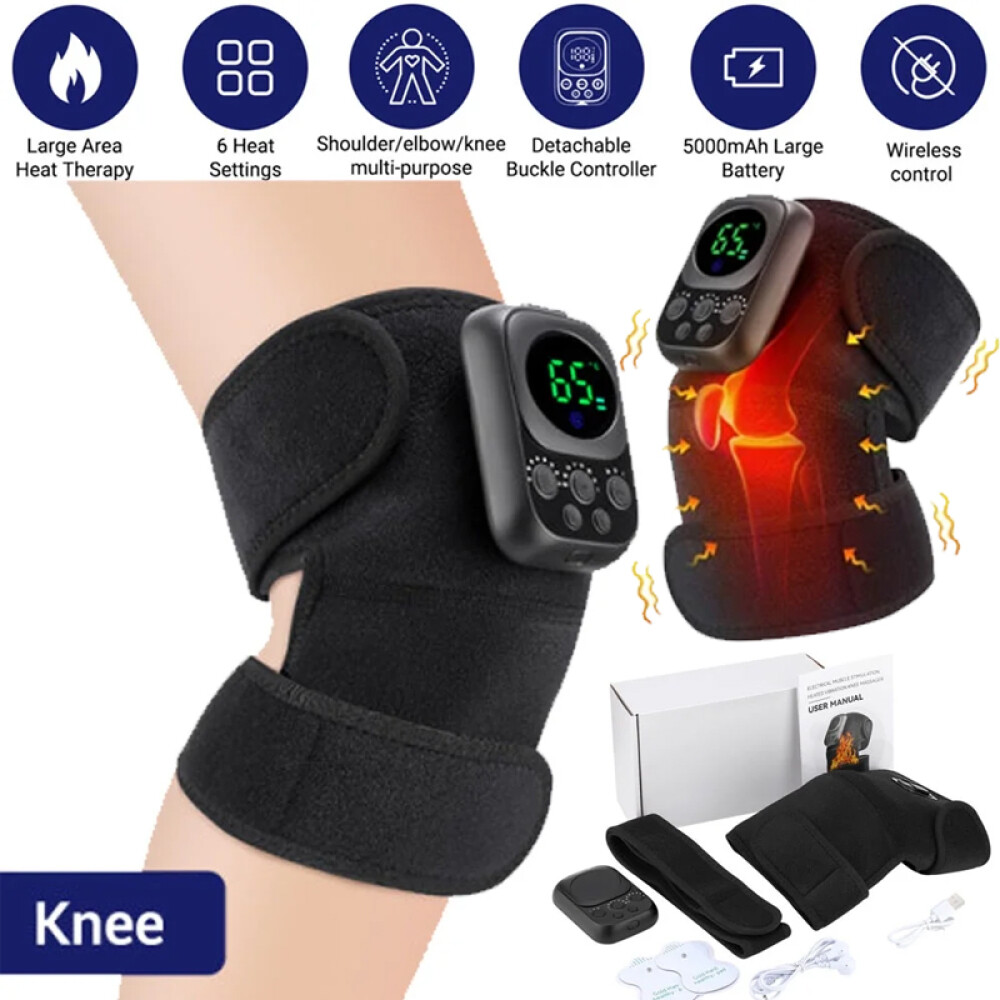 Electric Knee/Shoulder Massager Heat Physiotherapy Pain Relief Vibration Machine