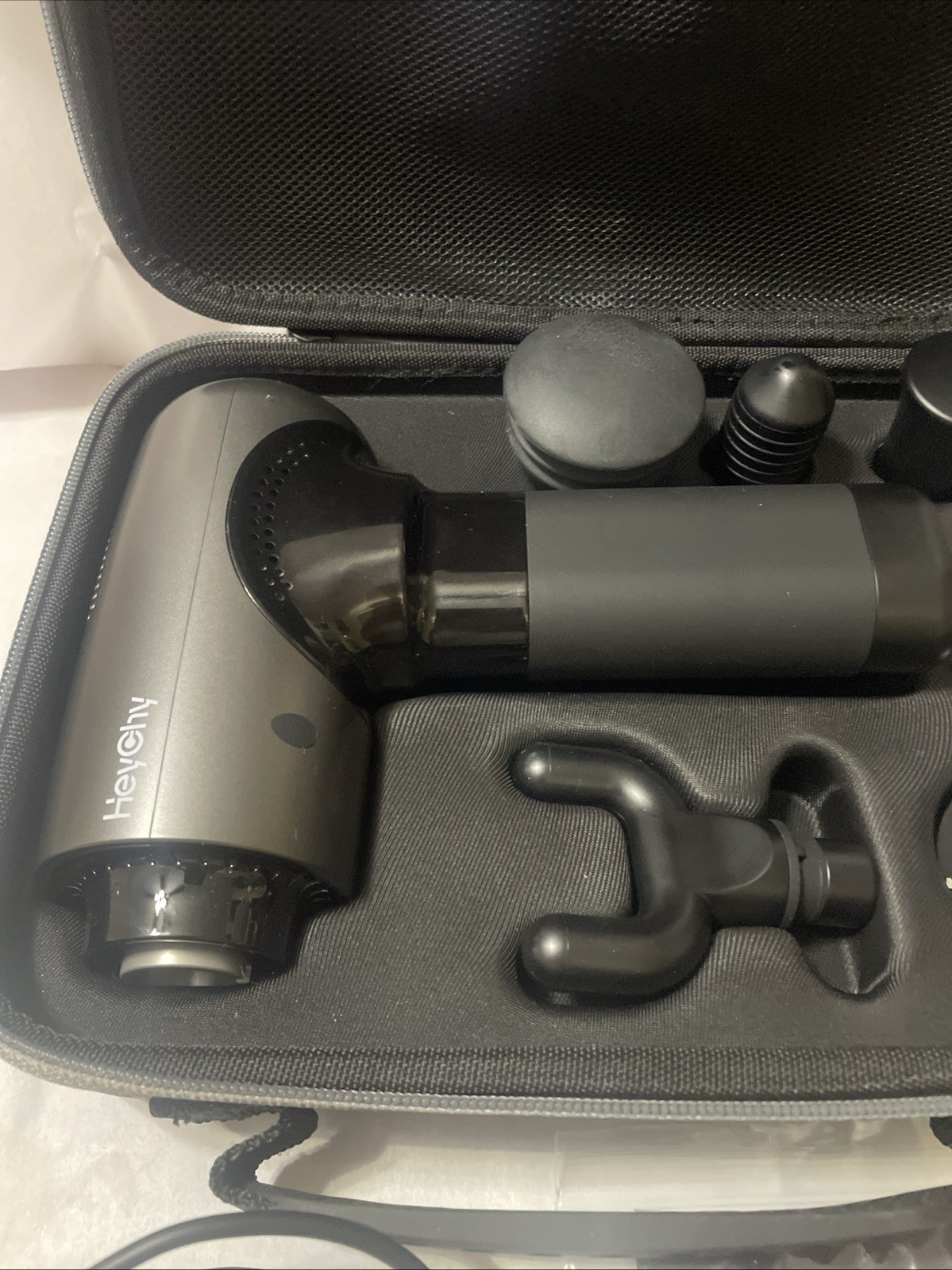 Heychy Deep Muscle Massager V2 With 5 Attachments & Carry Case