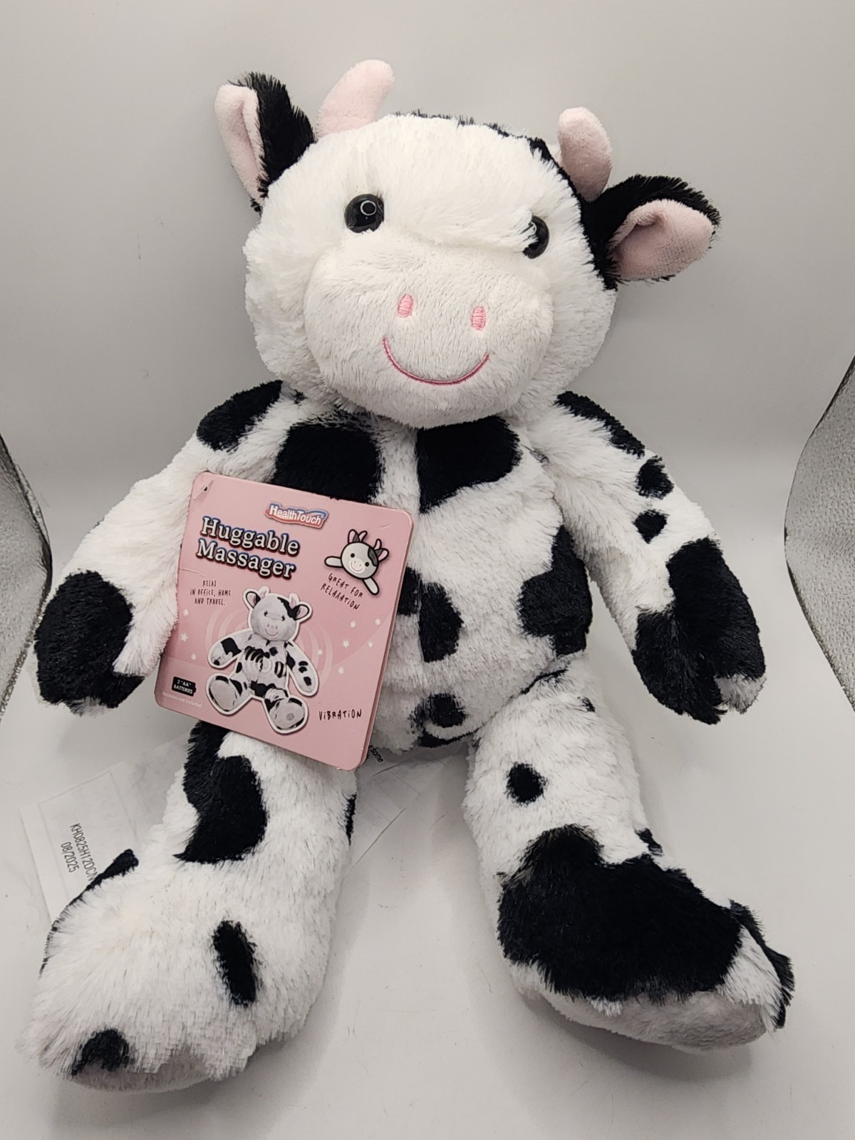 Health Touch Plush Huggable Massager – Cow – Great For Relaxation Super Soft NWT