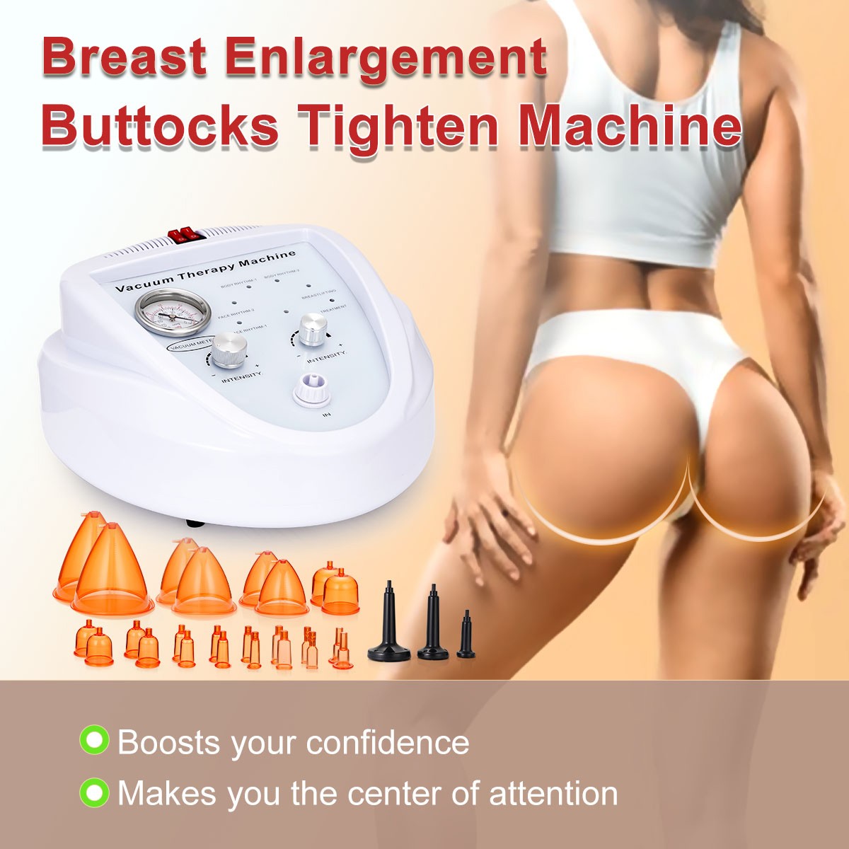 BBL 150ml Cups Breast Enlarge Butt Tighten Machine Body Cupping Massage Device