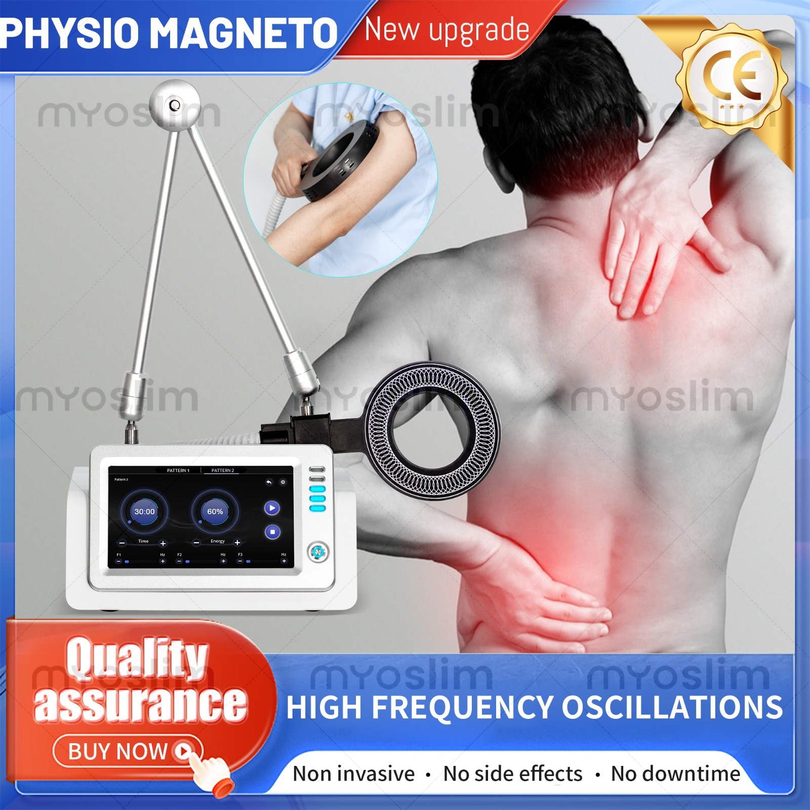PEMF EMT Magnetic Therapy Machine Body Relax Pain Relief Rehabilitation Tool