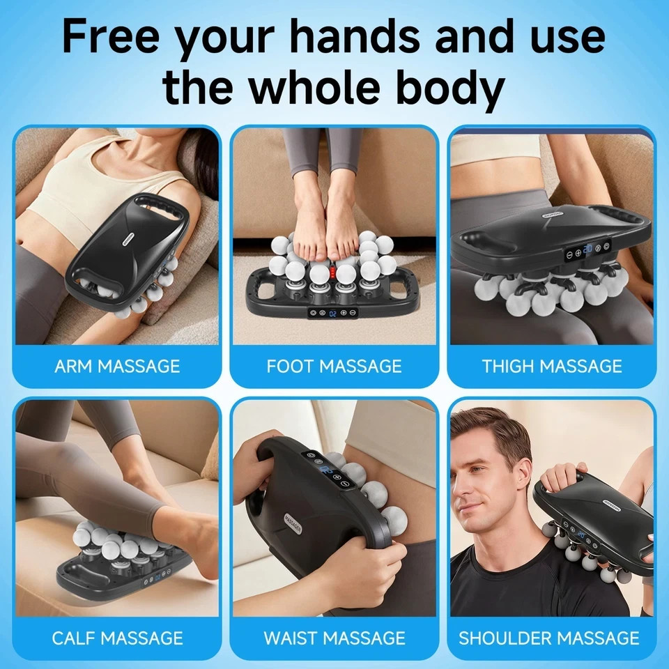 20 Head Electric Fascia Gun Deep Impact Muscle Soothe Fascia Massage Gun