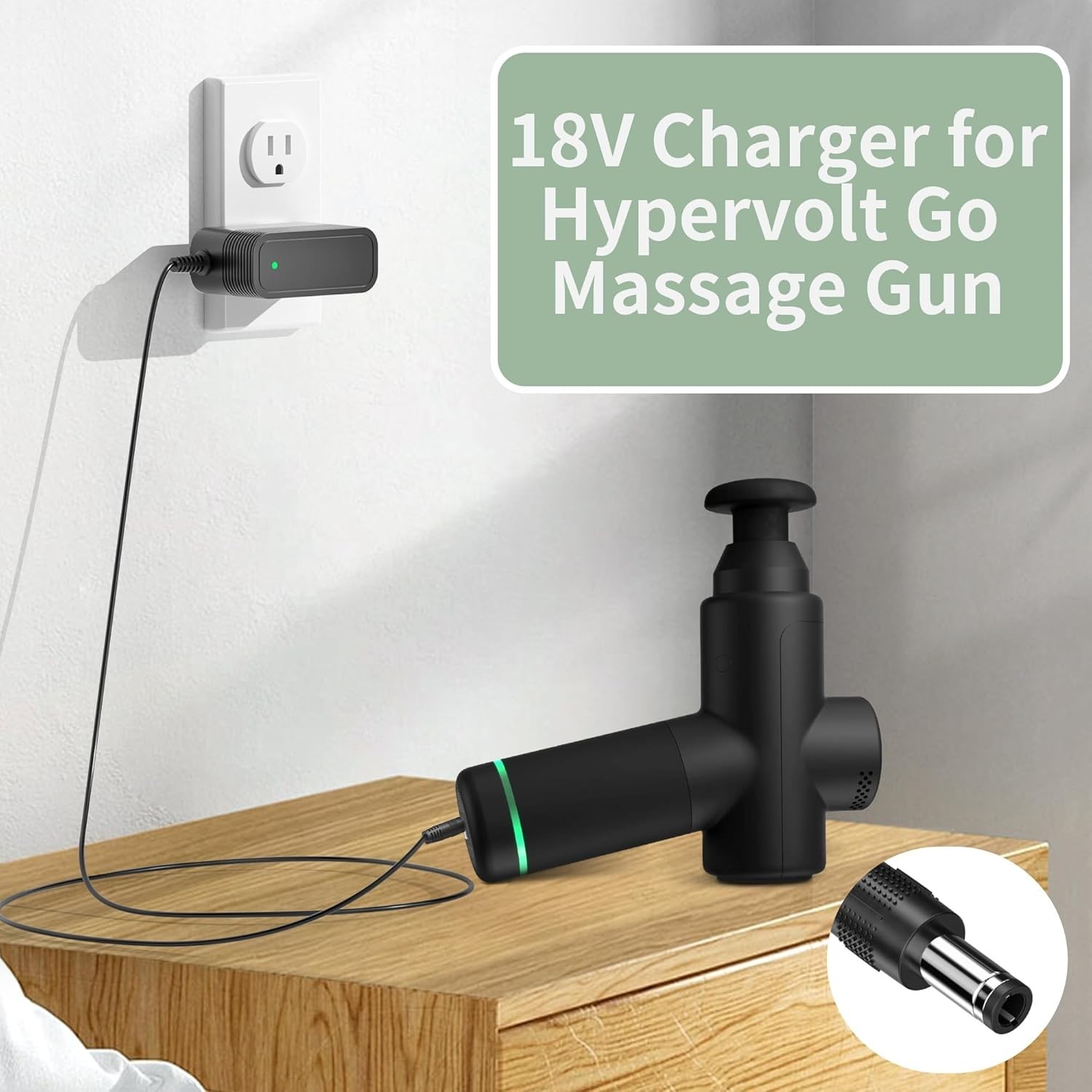 18V Charger for Hyperice Massage Gun for Hypervolt 2 Pro, Hypervolt Go, Hyper…