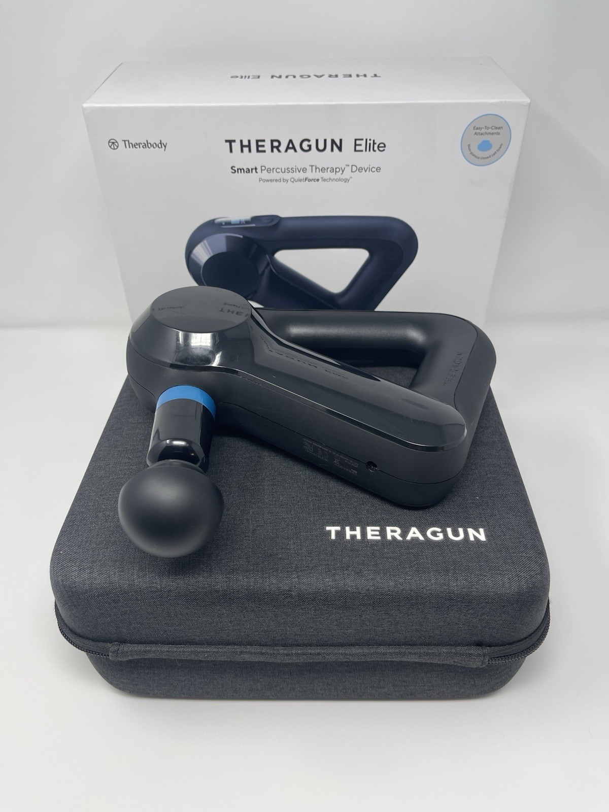 THERABODY Theragun ELITE – Ultra-Quiet Handheld Deep Tissue Massage Gun – Black