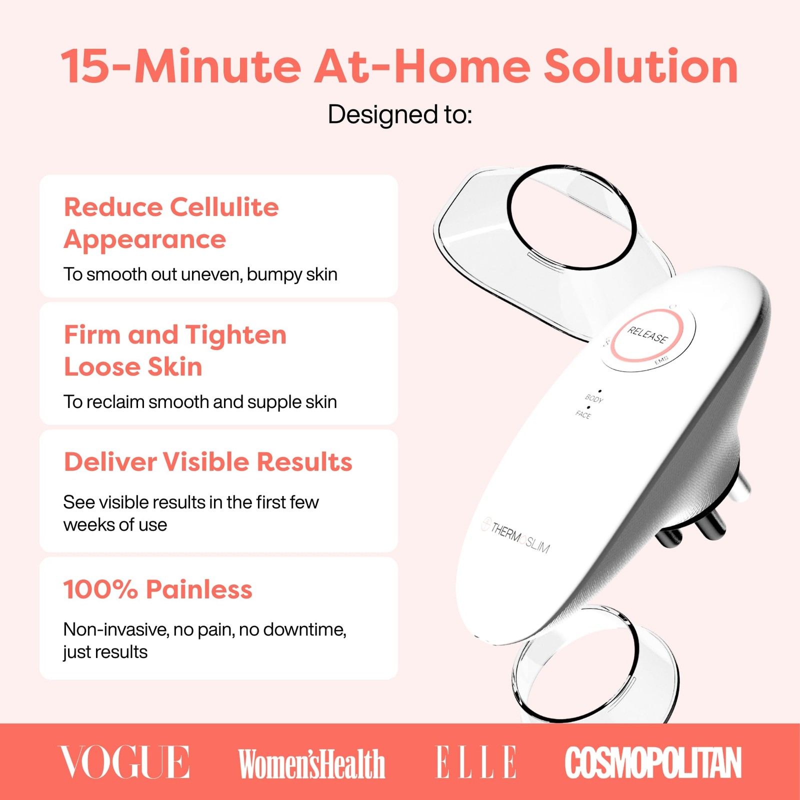 THERMOSLIM 3-in-1 Body Sculpting Device – Contouring Massager for White