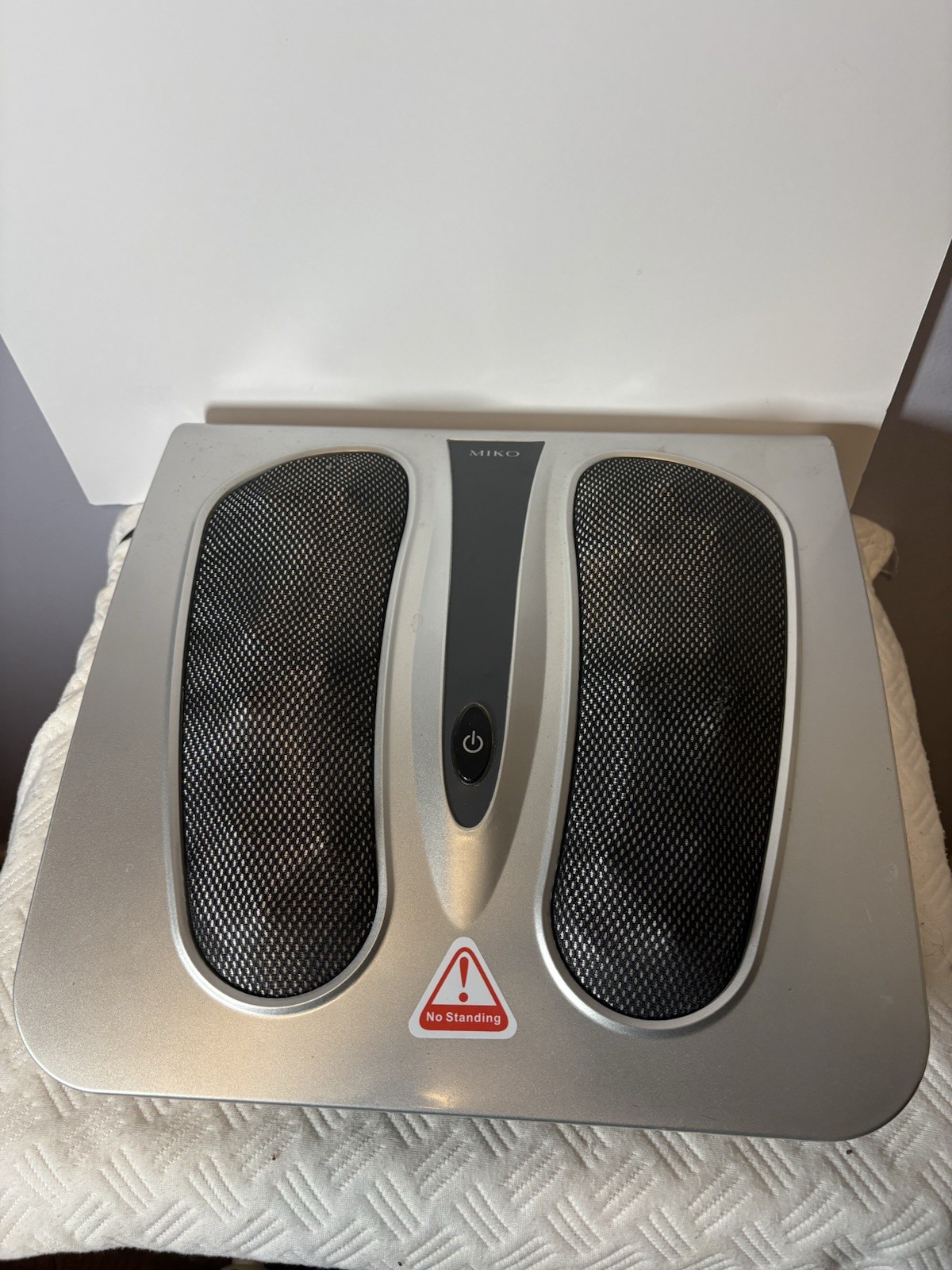 Miko Foot Massage Machine Heated Kneading Silver Corded Electric 24V