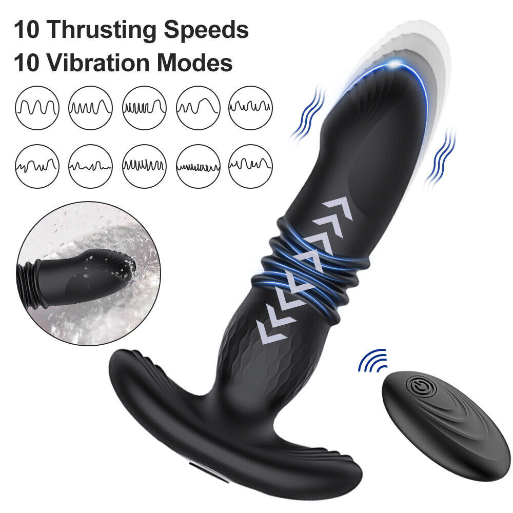 Male-Prostate-Massager-Thrusting- Massage-Full Body-Vibrator-Remate-Control-USA