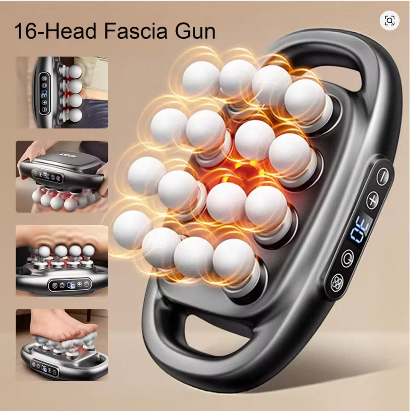 Massager Gun Set Deep Tissue Body Fitness Muscle Electric Relax Massager forBack
