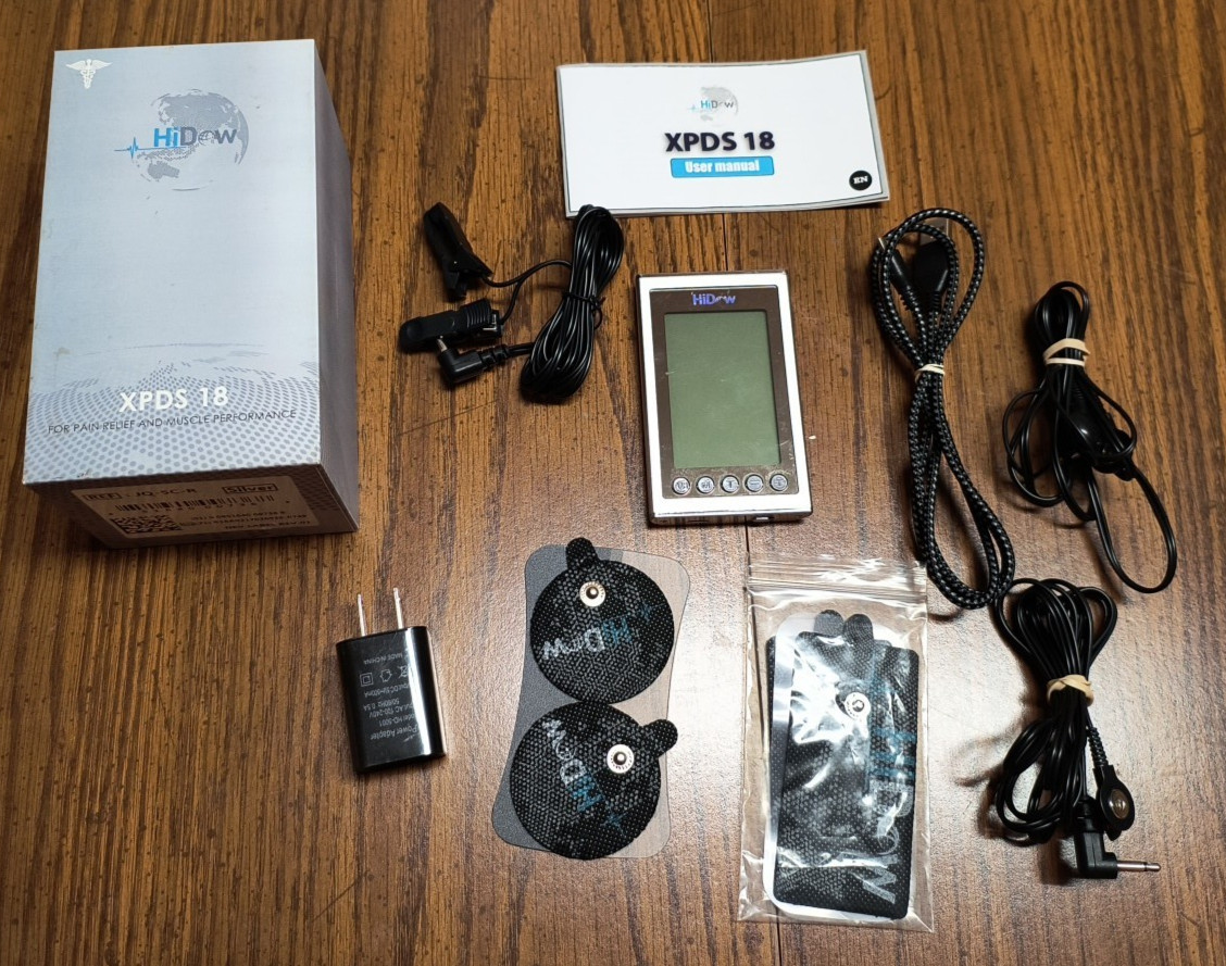 HiDow XPDS 18 TENS/EMS Pain Relief And Muscle Performance WORKS GREAT!