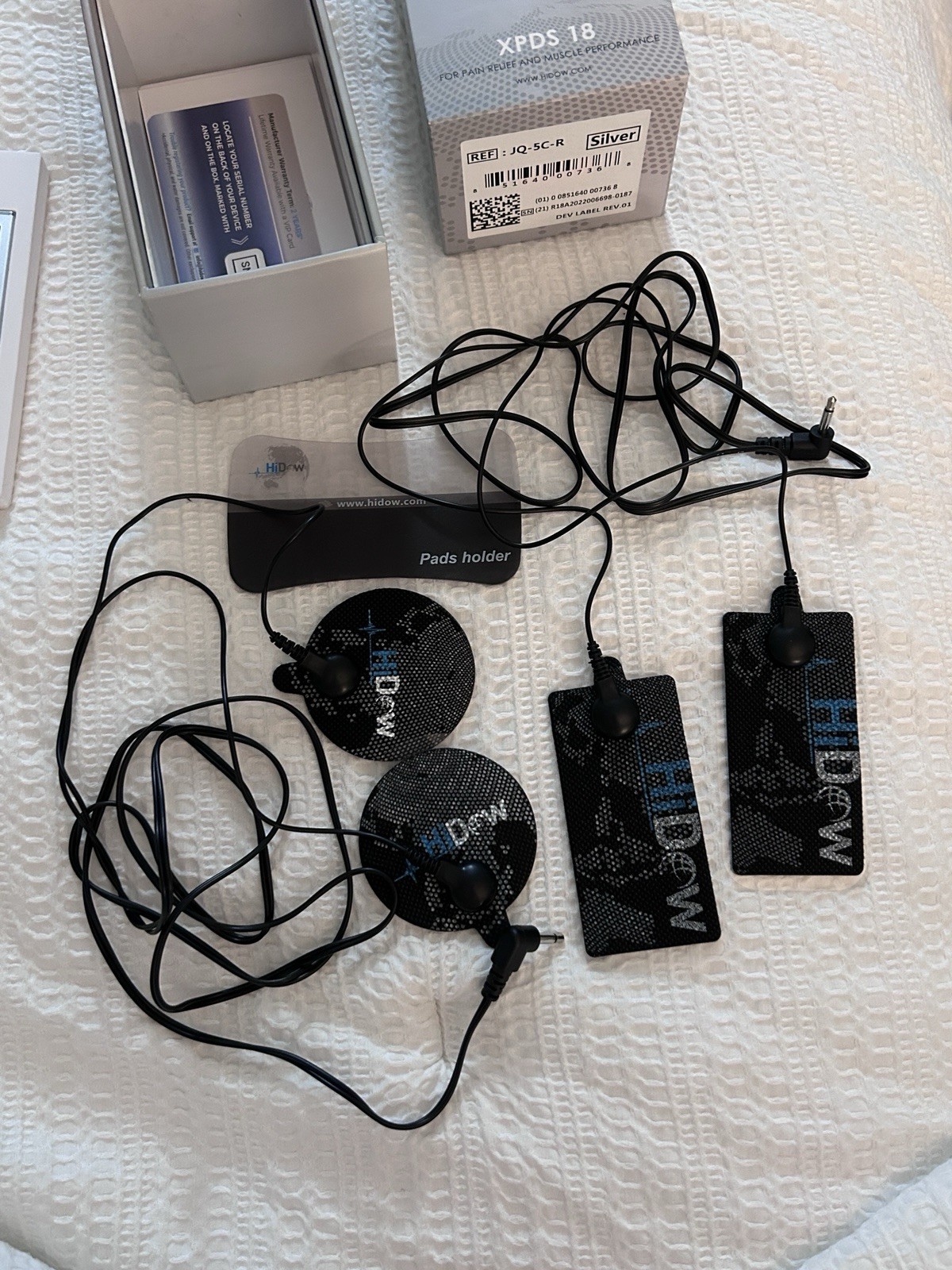 HiDow XPDS 18 + Acubelt + Shoes. TENS EMS For Pain And Muscle Performance