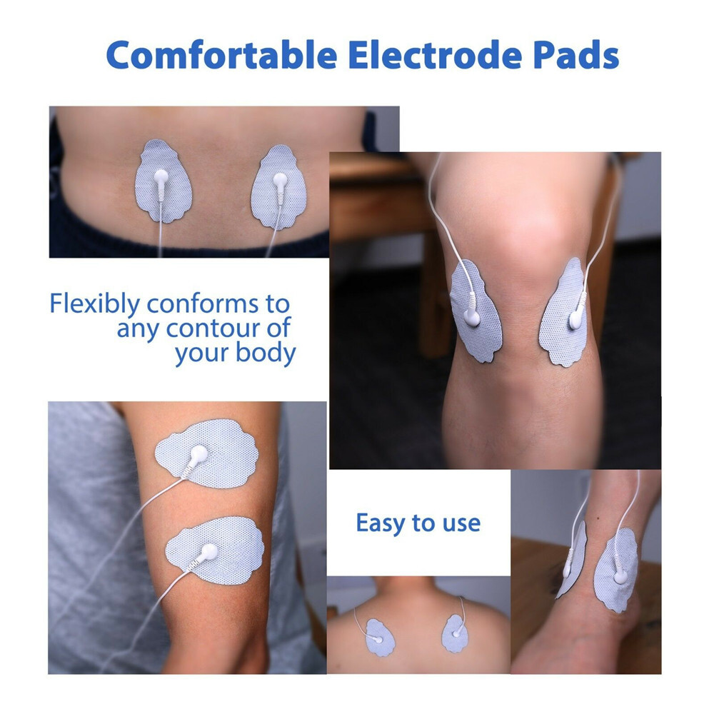 12/24 Pairs Non-Woven Fabric Electrode Replacement Pads For Pulse Massager New