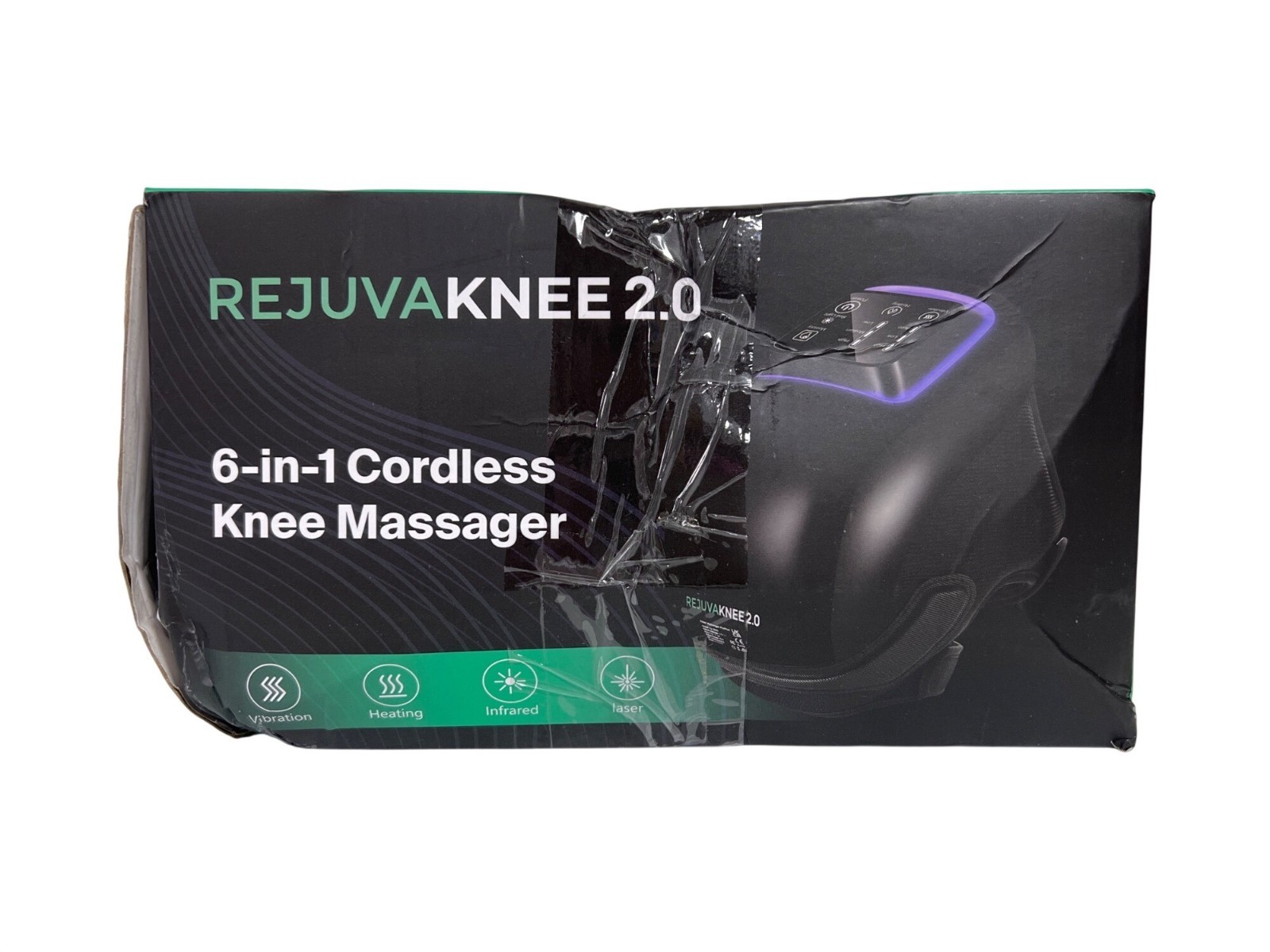 Rejuva Knee 2.0 Cordless 6-in-1 Knee Massager RejuvaKnee Heat Red Light Vibrate