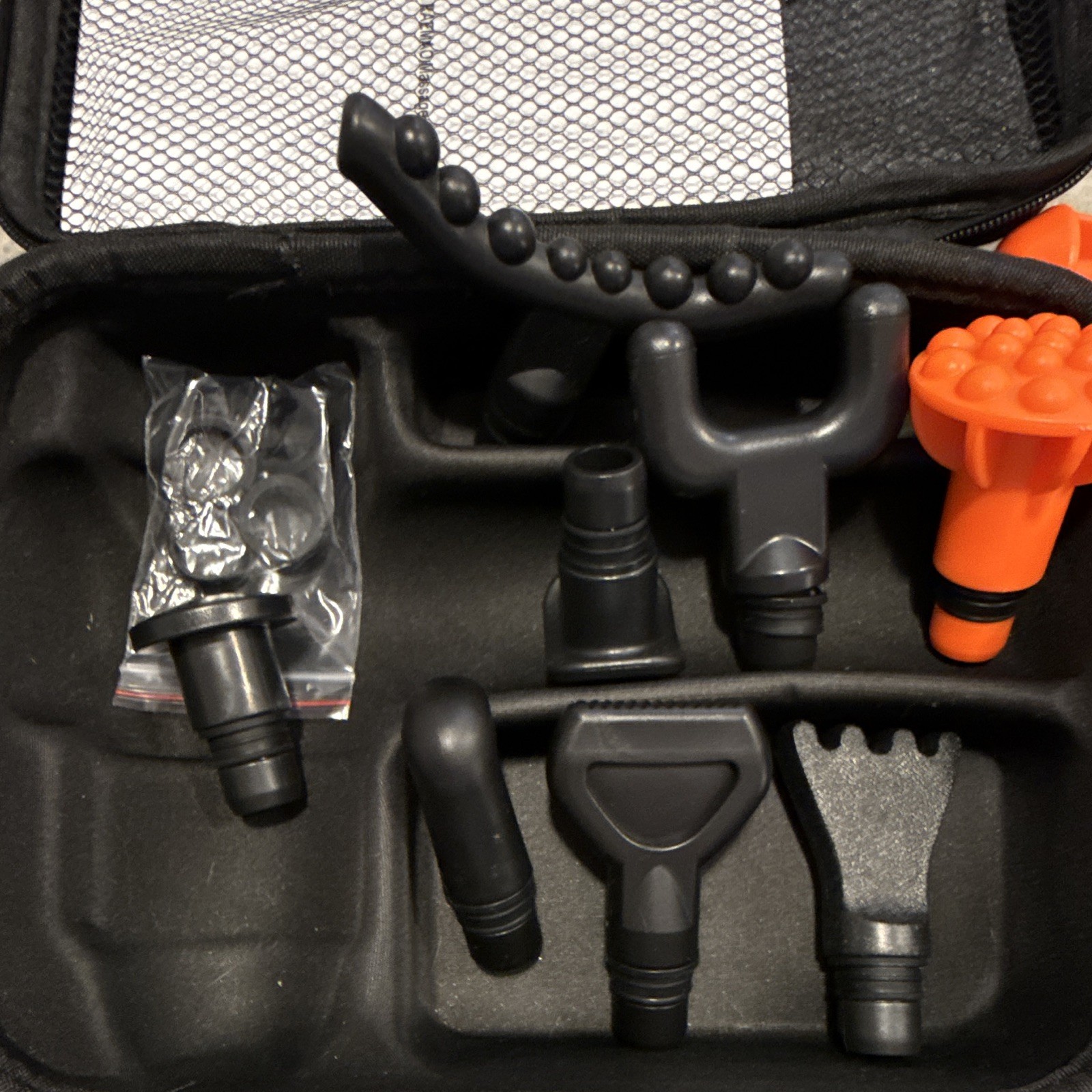RAEMAO X6 Percussion Massage Gun 8 Heads Handheld Multispeed Case Black