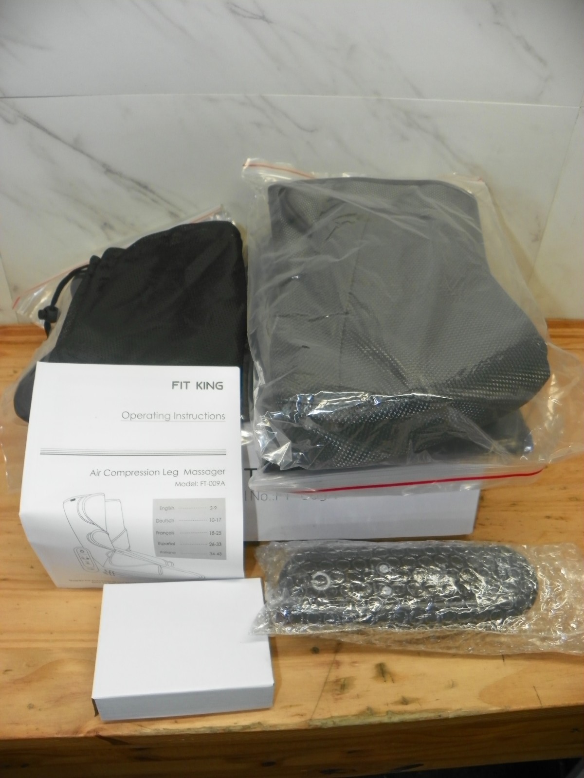 FIT KING MODEL FT-009A AIR COMPRESSION LEG MASSAGER NEW OPEN BOX