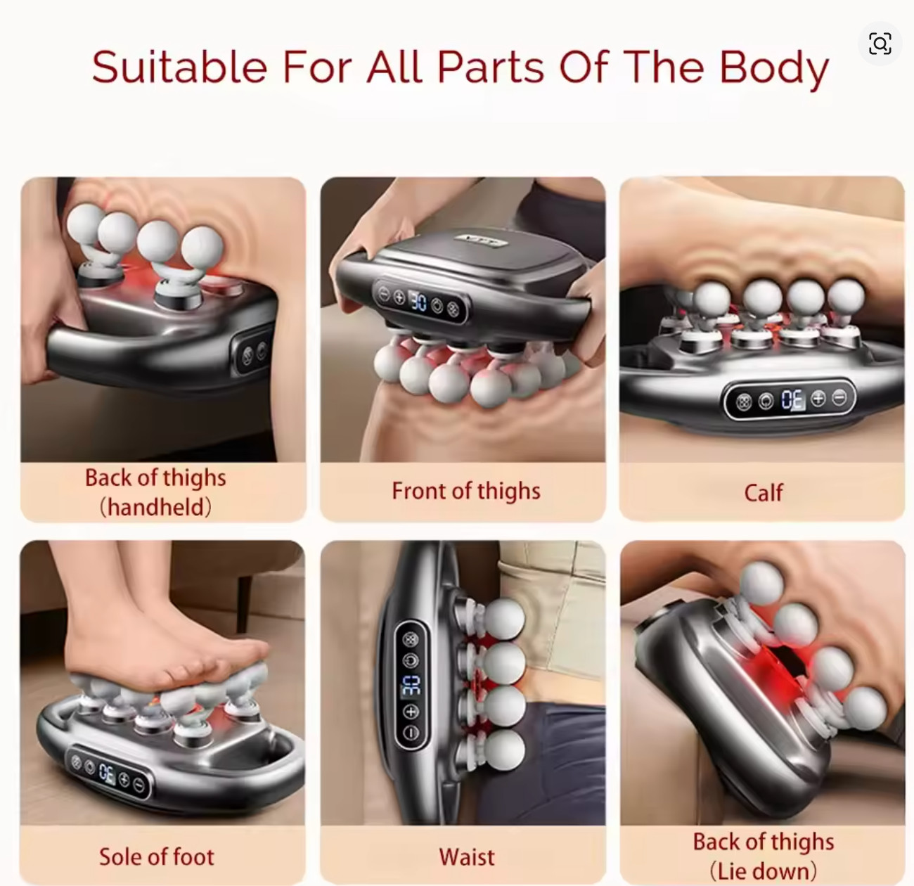 Massager Gun Set Deep Tissue Body Fitness Muscle Electric Relax Massager forBack