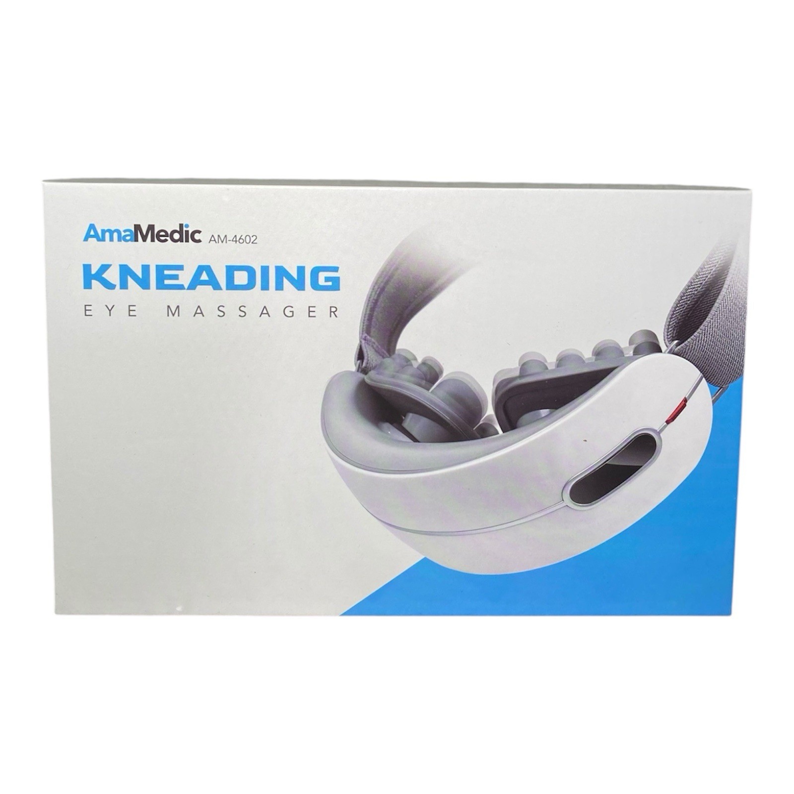 AmaMedic AM-4602 Kneading Eye Massager – 4 Modes, Sleep Music, Wam Compress