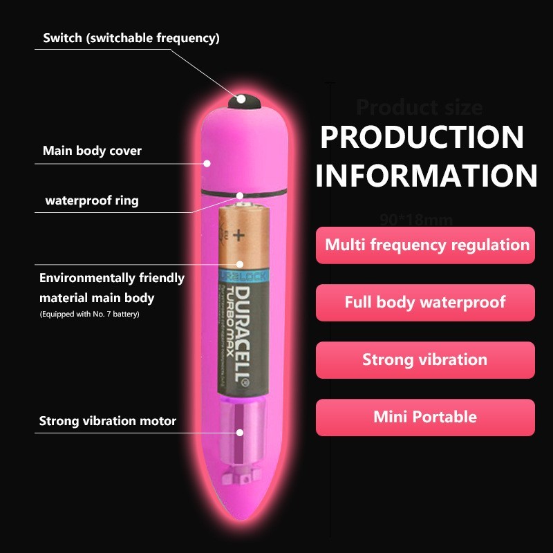 Women Mini Powerful Bullet Shape 10 Speed Personal Vibrating Neck Body Massage