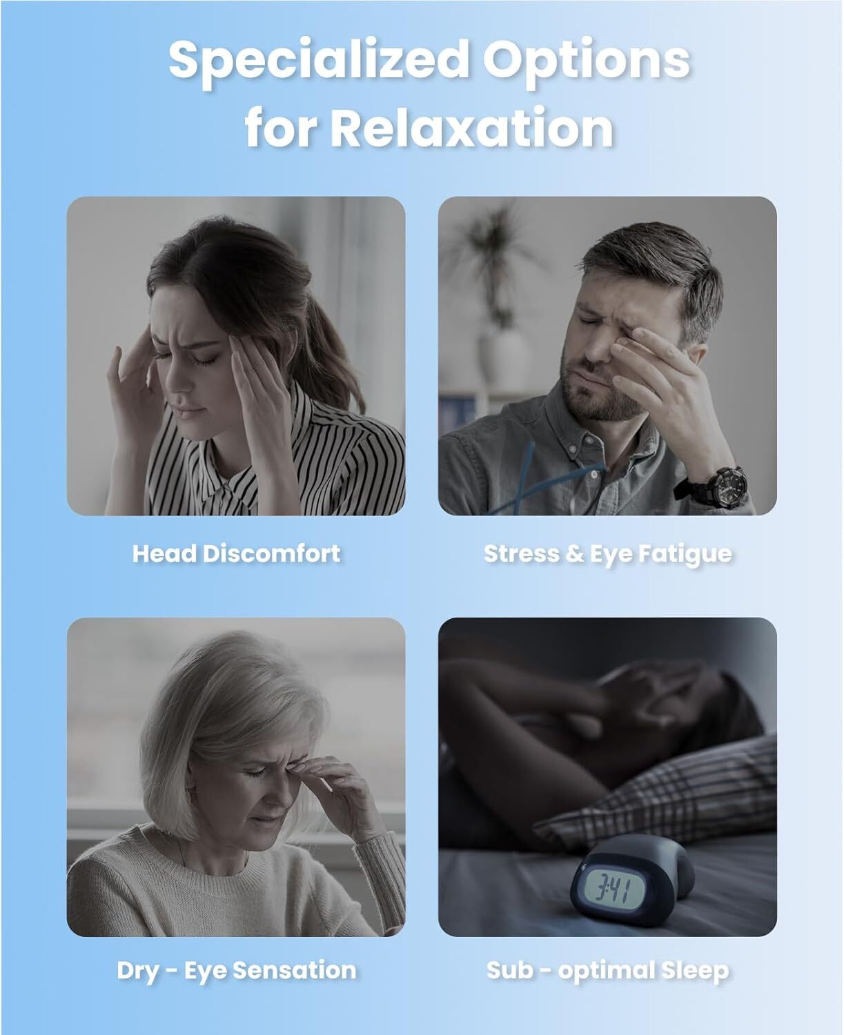 Eye Massager with Heat and Cooling Smart Eye Mask Reduce Dry Eyes Improve Sleep