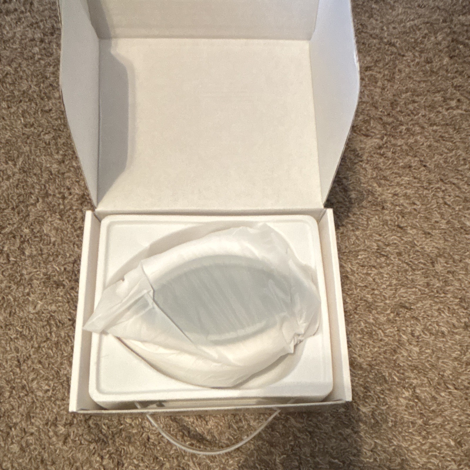 Electric Eye Massager Heated Vibrating Shiatsu Foldable White/Gray USB