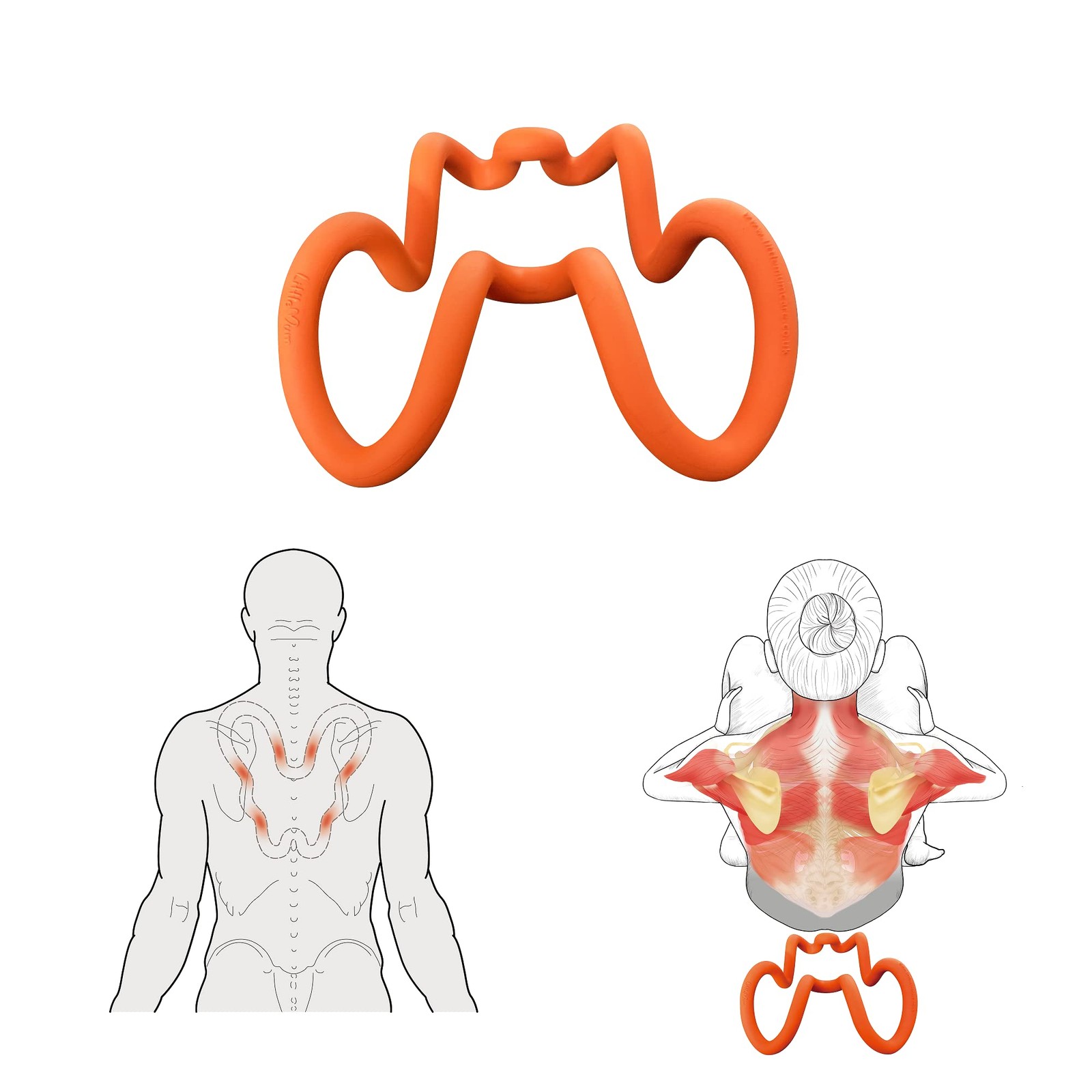 Littlemum Deep Trigger Point Myofascial Release Tool Back Shoulder Hip Flexor