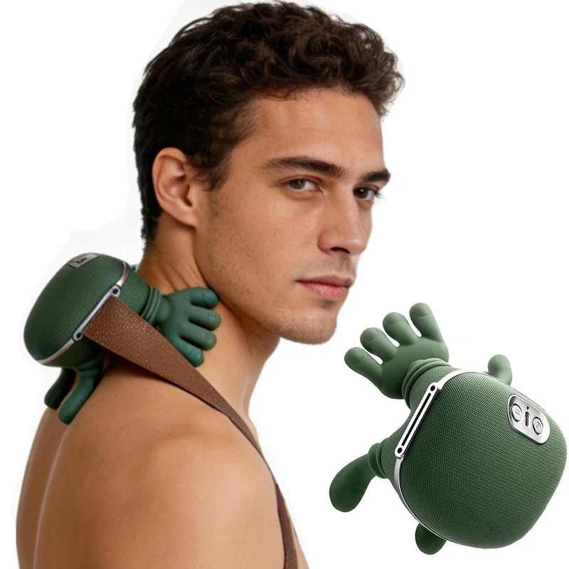 Bionic Finger Neck Shoulder Massager with 3-Speed Kneading for Cervical
