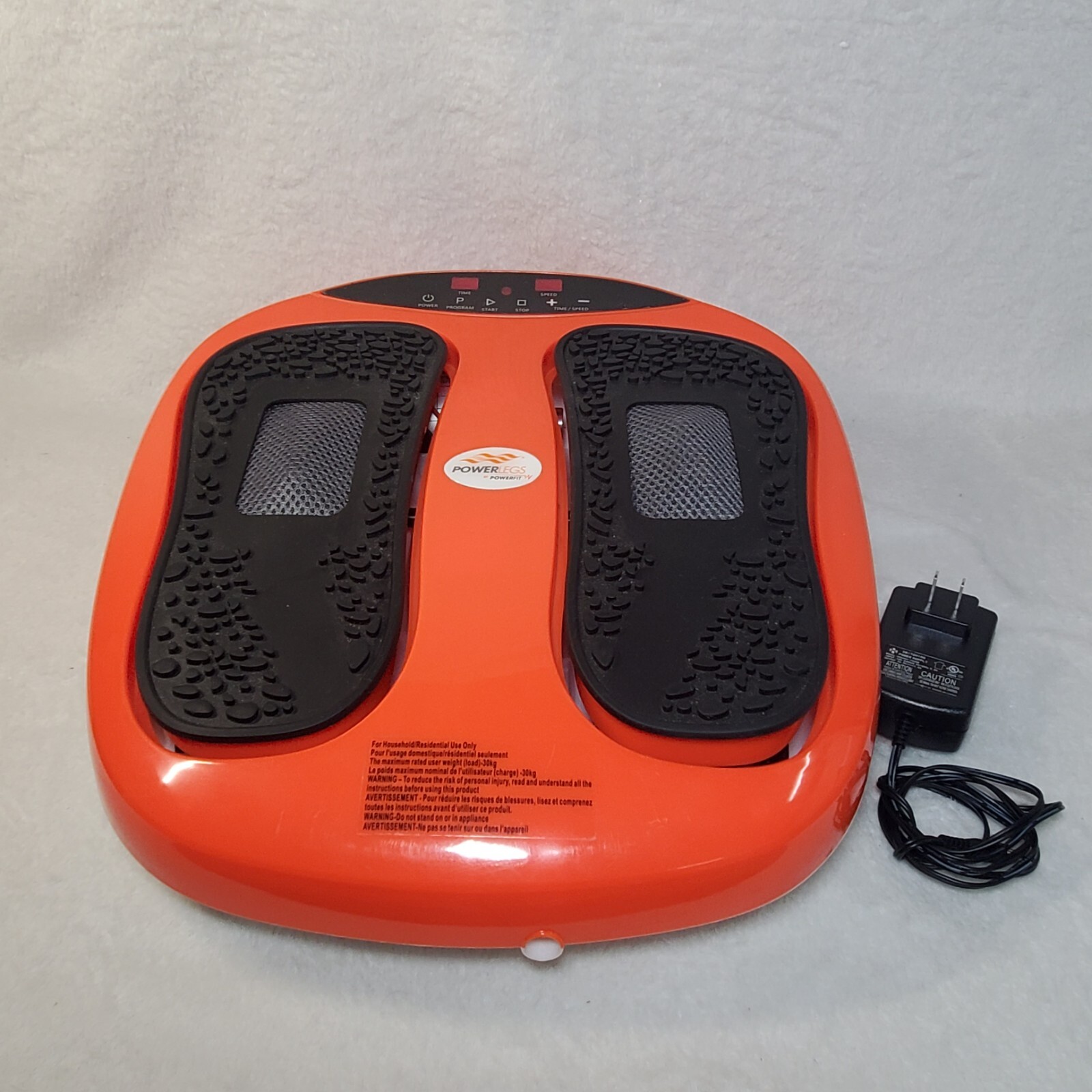 PowerFit Power Legs Vibration Plate Foot Massager Platform No Remote Used Works!