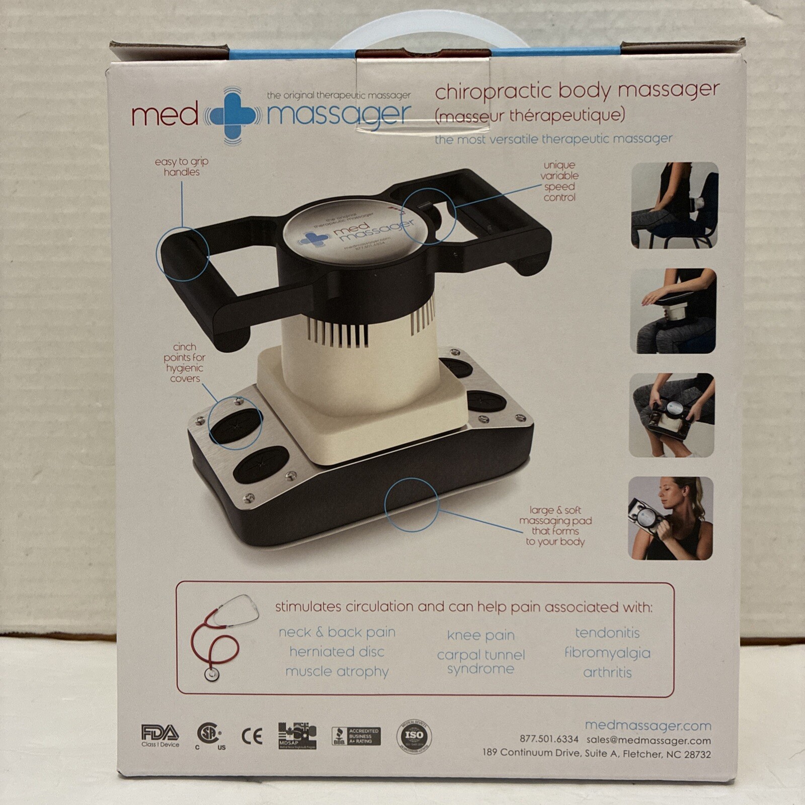 New/Open Box*MedMassager Chiropractic Body Massager*Model MMB05*Circulation/Pain