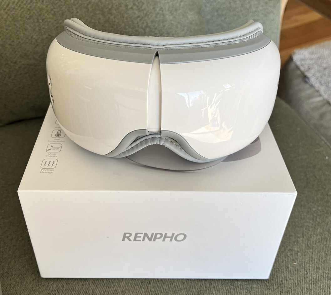 New IN BOX Renpho Eye Massager Model RFEM001 Rechargeable For Eye Fatigue Relief