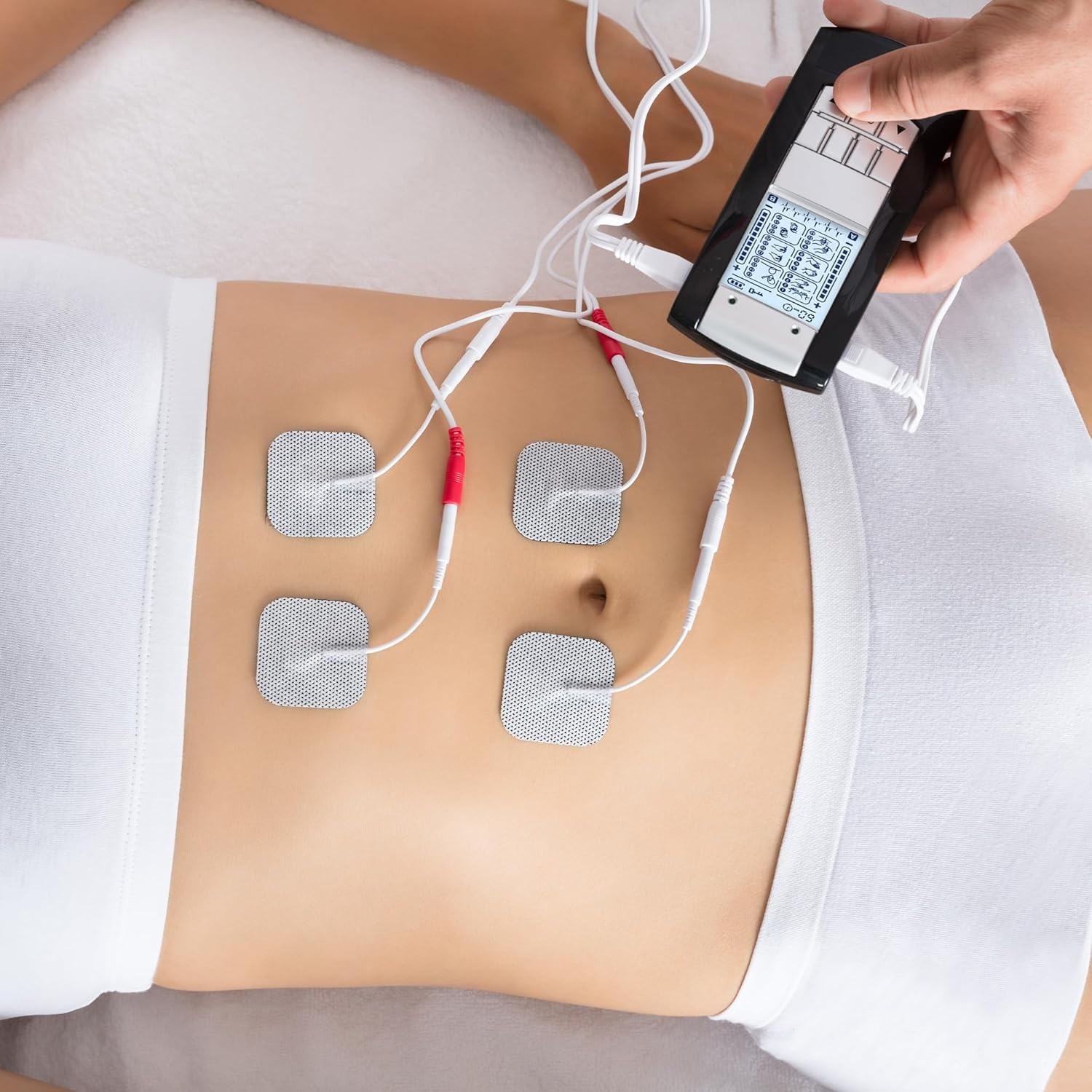 Almohadillas de electrodos unitarias, 40 unidades de 5 x 5 cm para