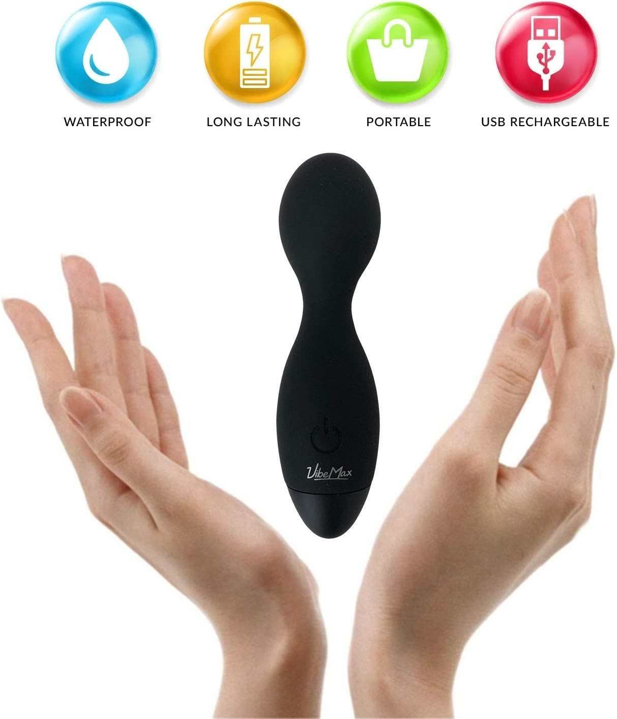 Whisper-Quiet Personal Massager – Waterproof & Lightweight for Stress Relief
