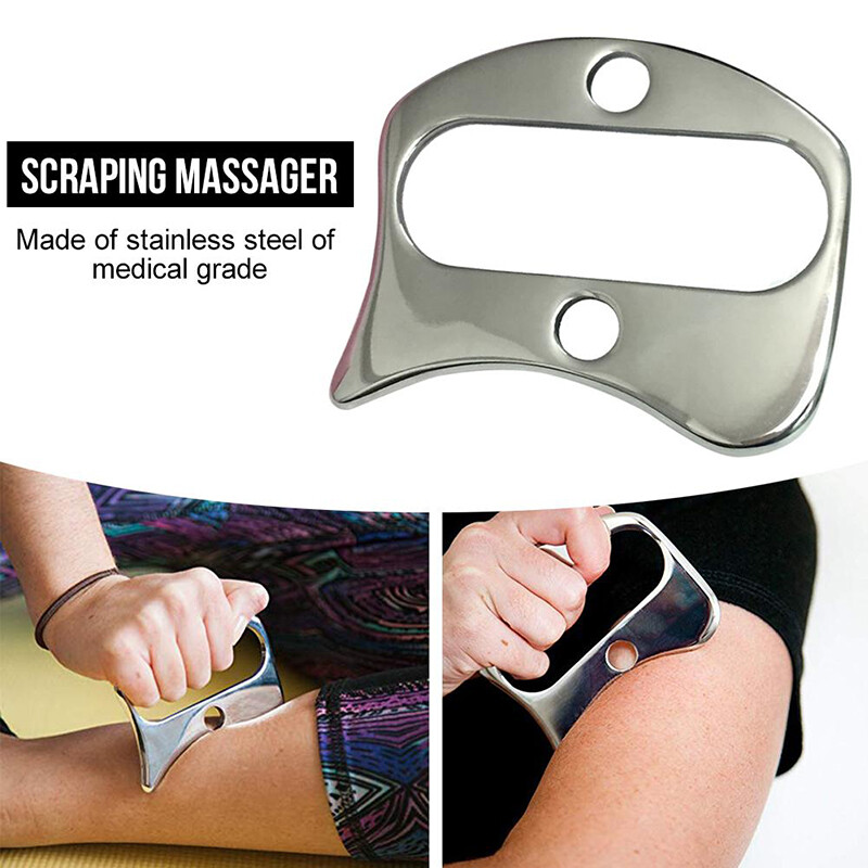 3.7″ Stainless Steel Scraping Board Body Scrapper Plate For Release Pain Relief